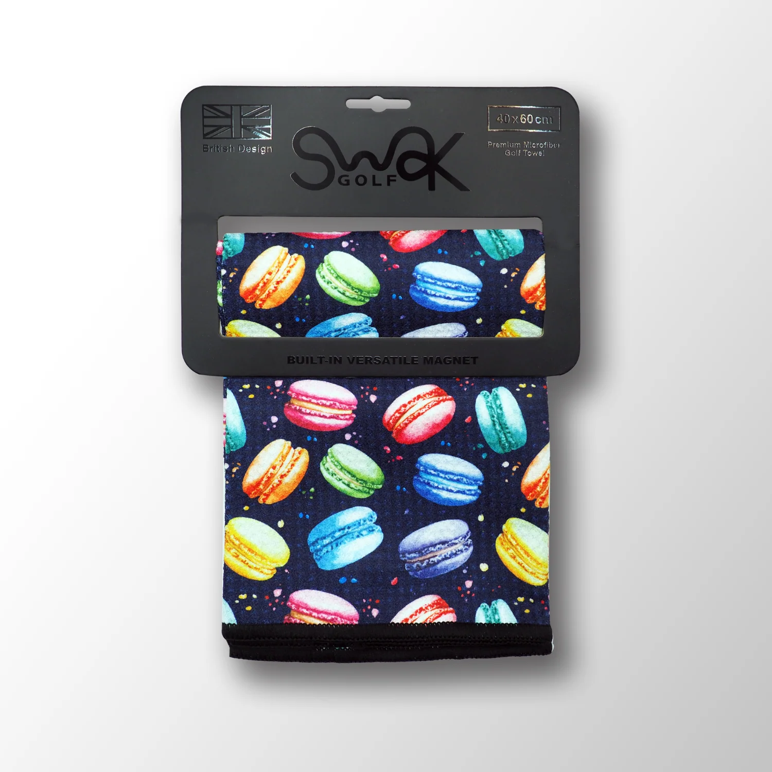Macaroons Magnetic Microfibre Golf Towel, Quick-Dry, 40x60cm - Image 7