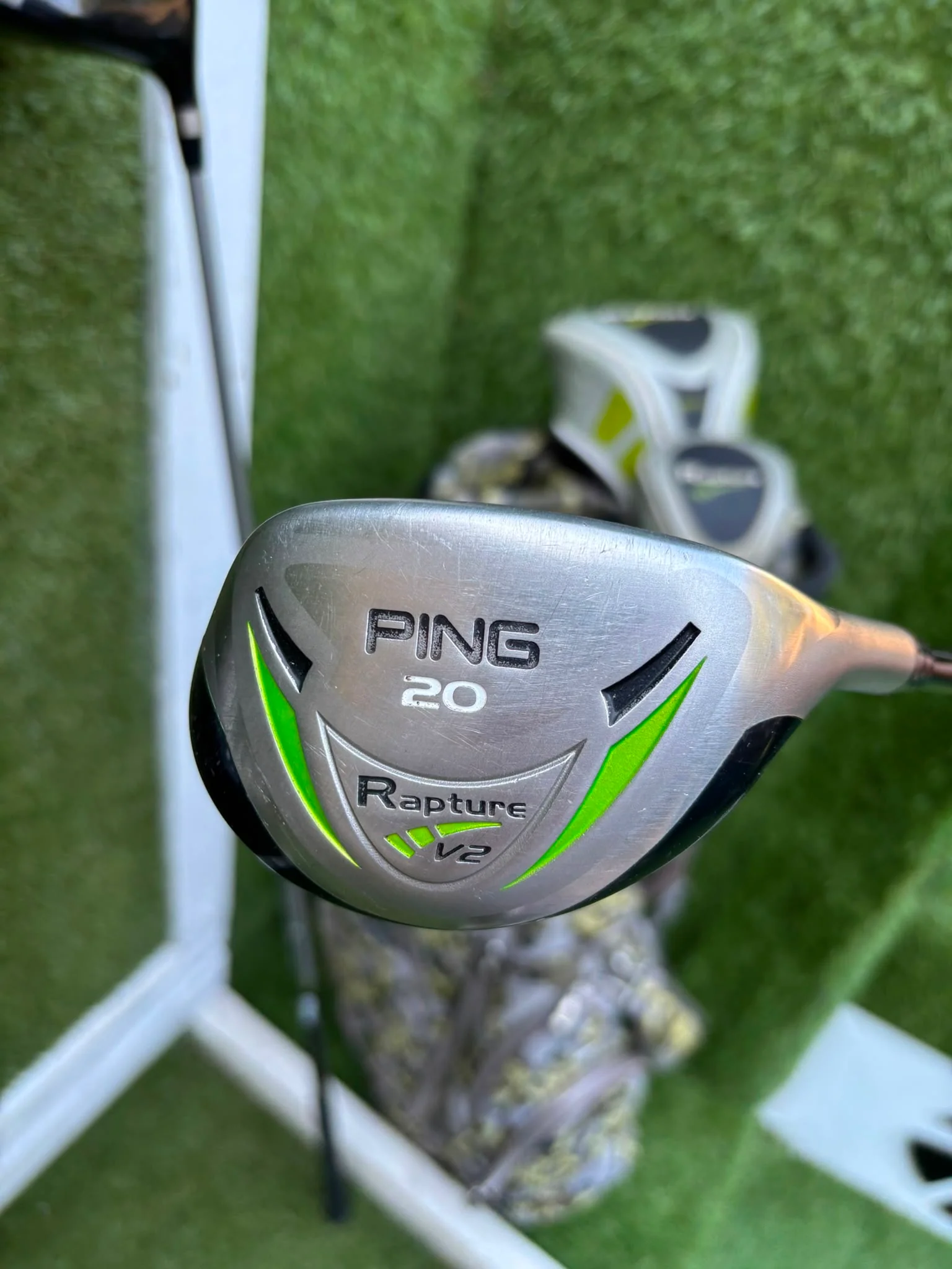 MacGregor V-Foil M565 Irons, Ping Driver, Ping Hybrid, TaylorMade Putter & Premium OUUL Camouflage Stand Bag - Image 19