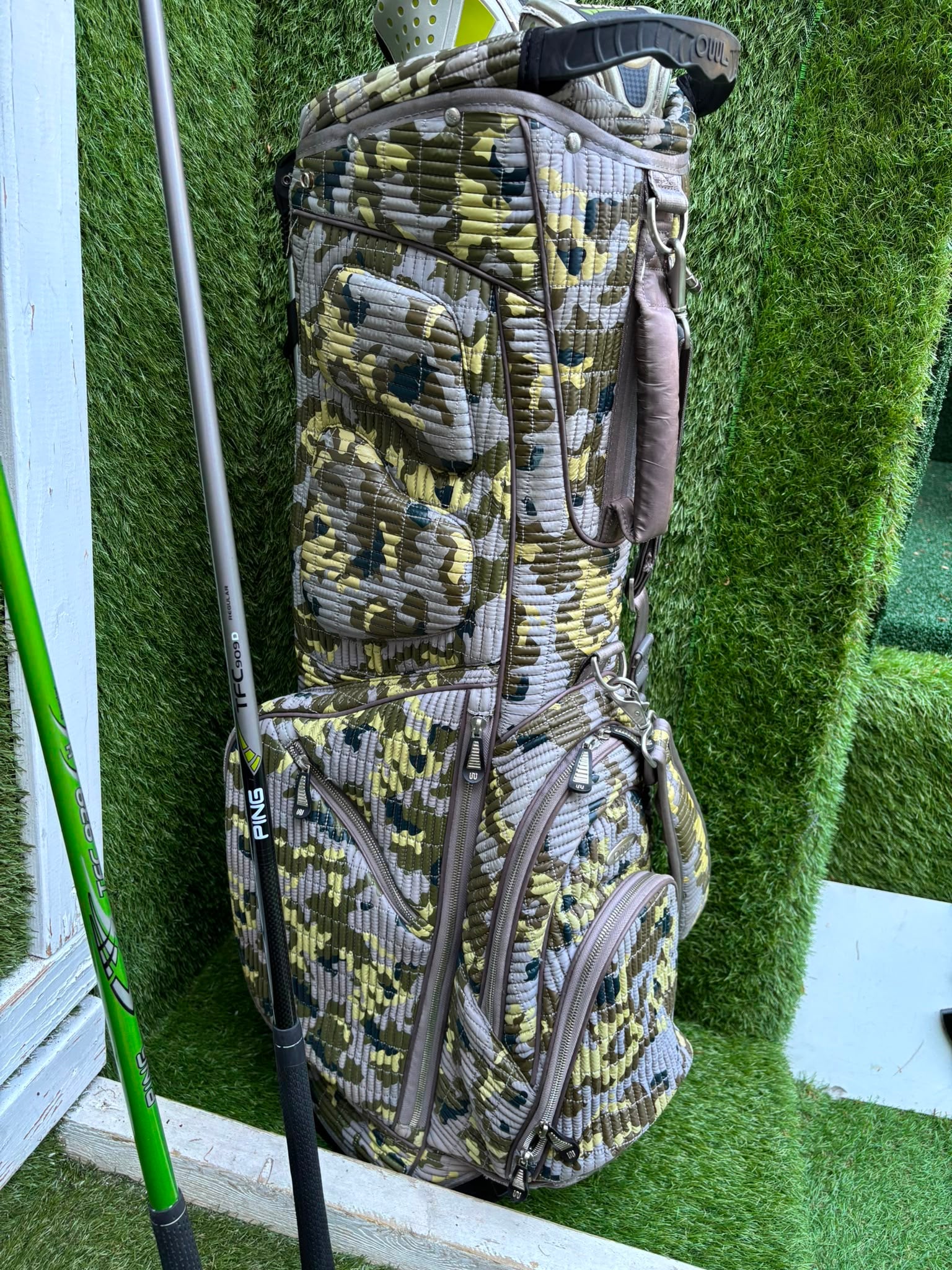 MacGregor V-Foil M565 Irons, Ping Driver, Ping Hybrid, TaylorMade Putter & Premium OUUL Camouflage Stand Bag - Image 30