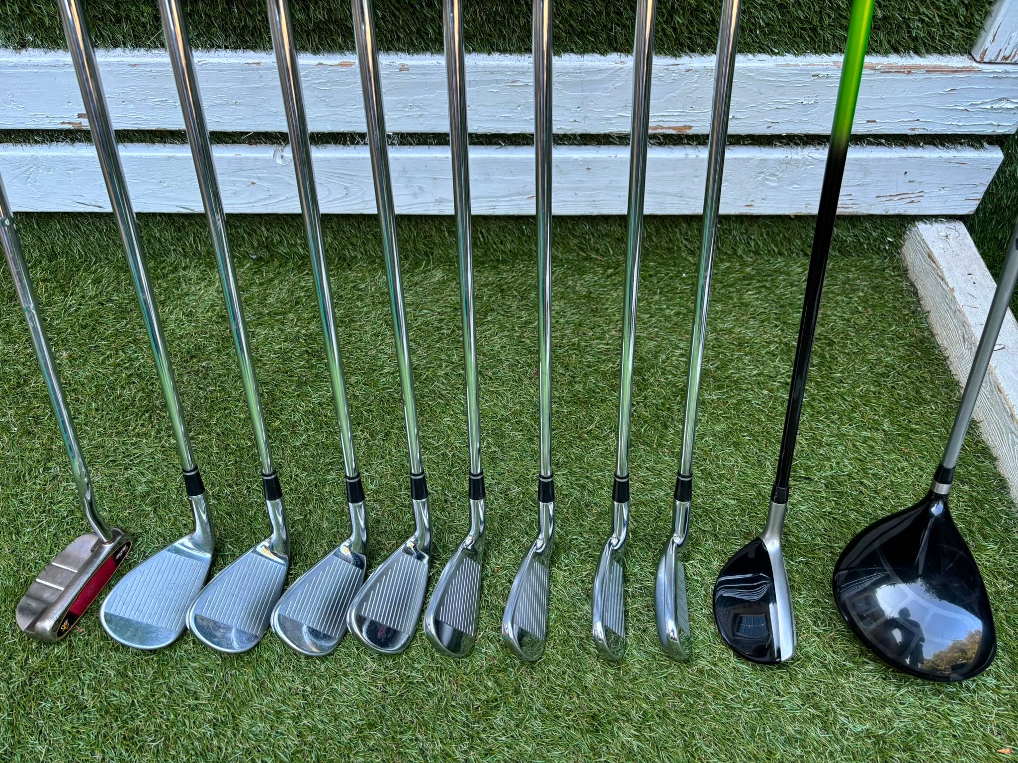 MacGregor V-Foil M565 Irons, Ping Driver, Ping Hybrid, TaylorMade Putter & Premium OUUL Camouflage Stand Bag - Image 9