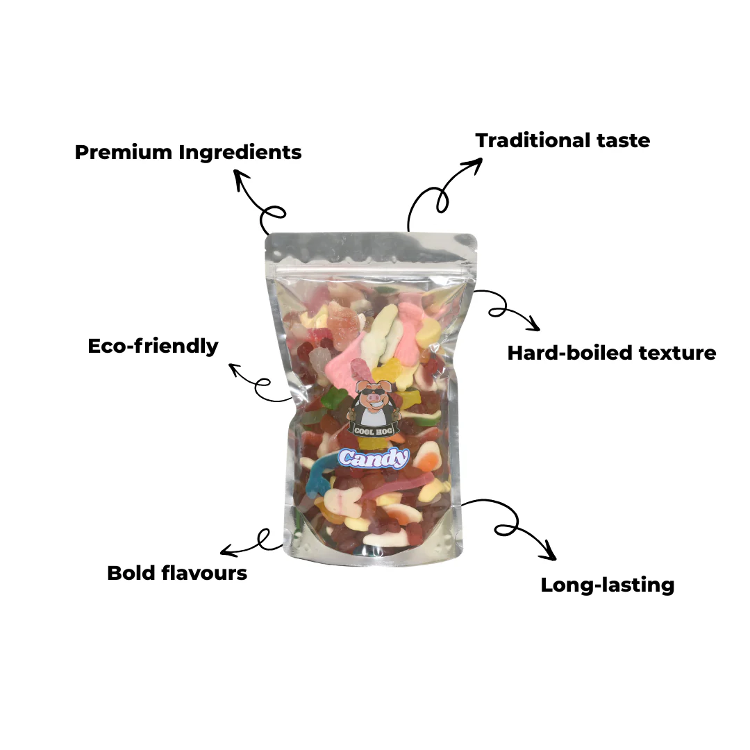 Make It Rainbow Jelly Mix Candy Resealable Bag - 1KG - Image 2