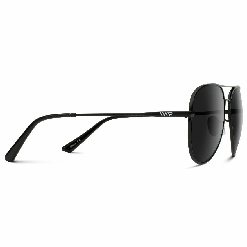 MAXWELL Polarized Full Black Aviator Sunglasses by WMP Eyewear - Image 7