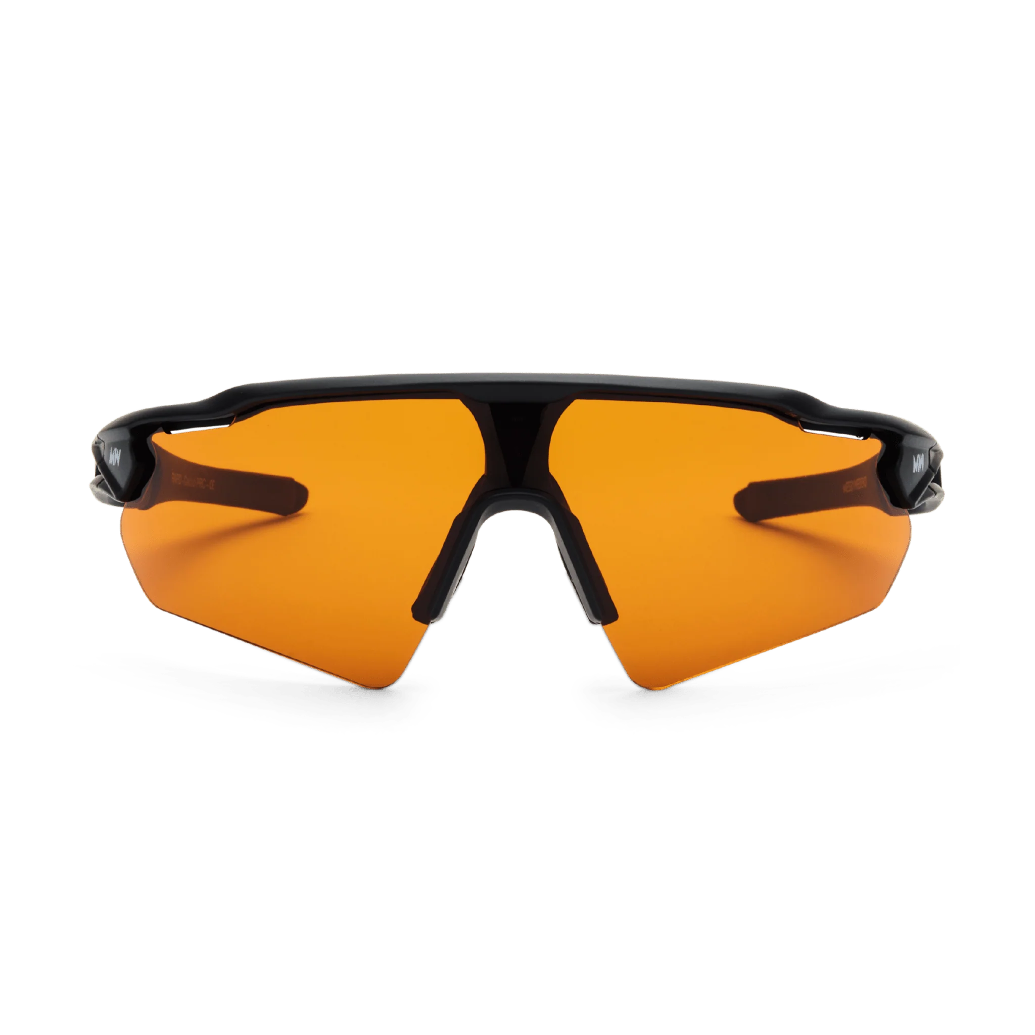 Messy Weekend RAPID Sports Sunglasses - Black/Orange Running & Cycling