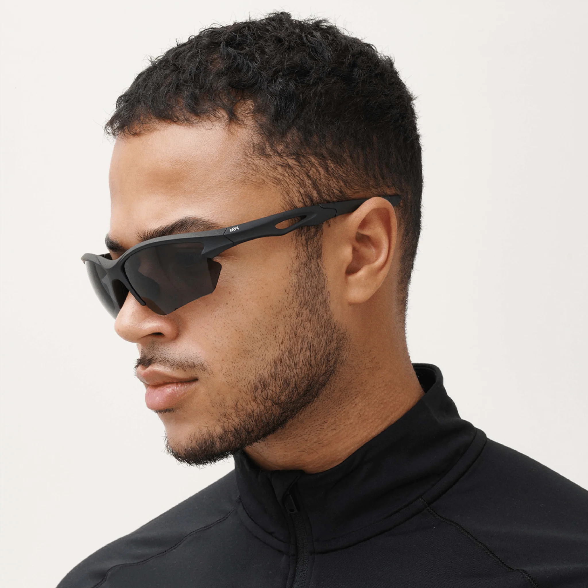 Messy Weekend RATE Sports Sunglasses - Running, Cycling & Hiking Eyewear, Black - Image 2