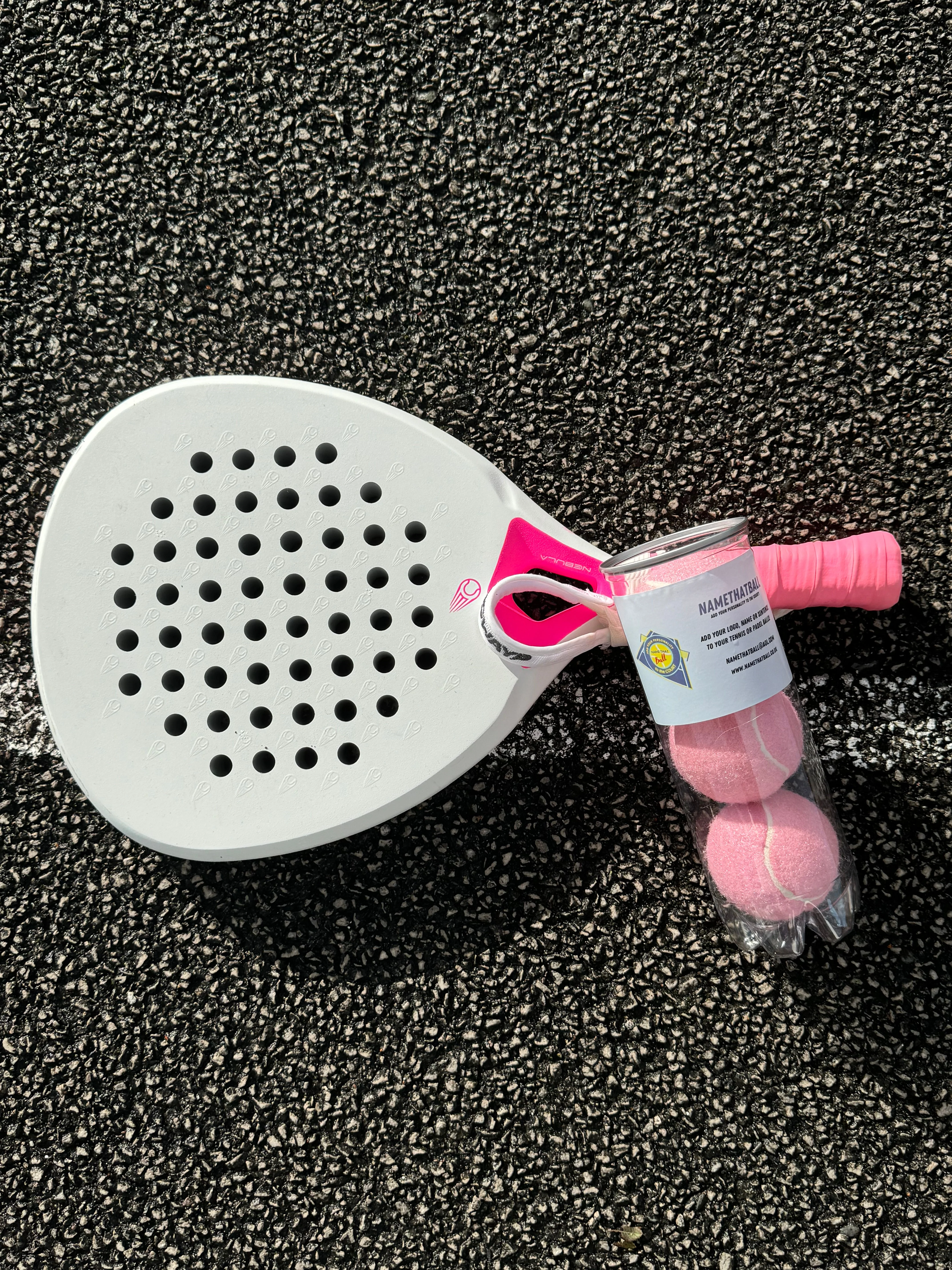 Personalised Pink Padel Balls – Custom Name or Logo - Image 2