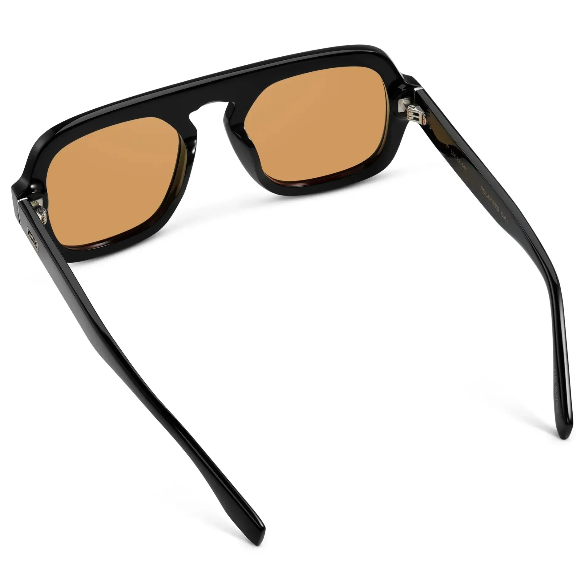 NAOMI Chunky Oversized Women's Aviator Sunglasses in Black WMP Eyewear - Image 5
