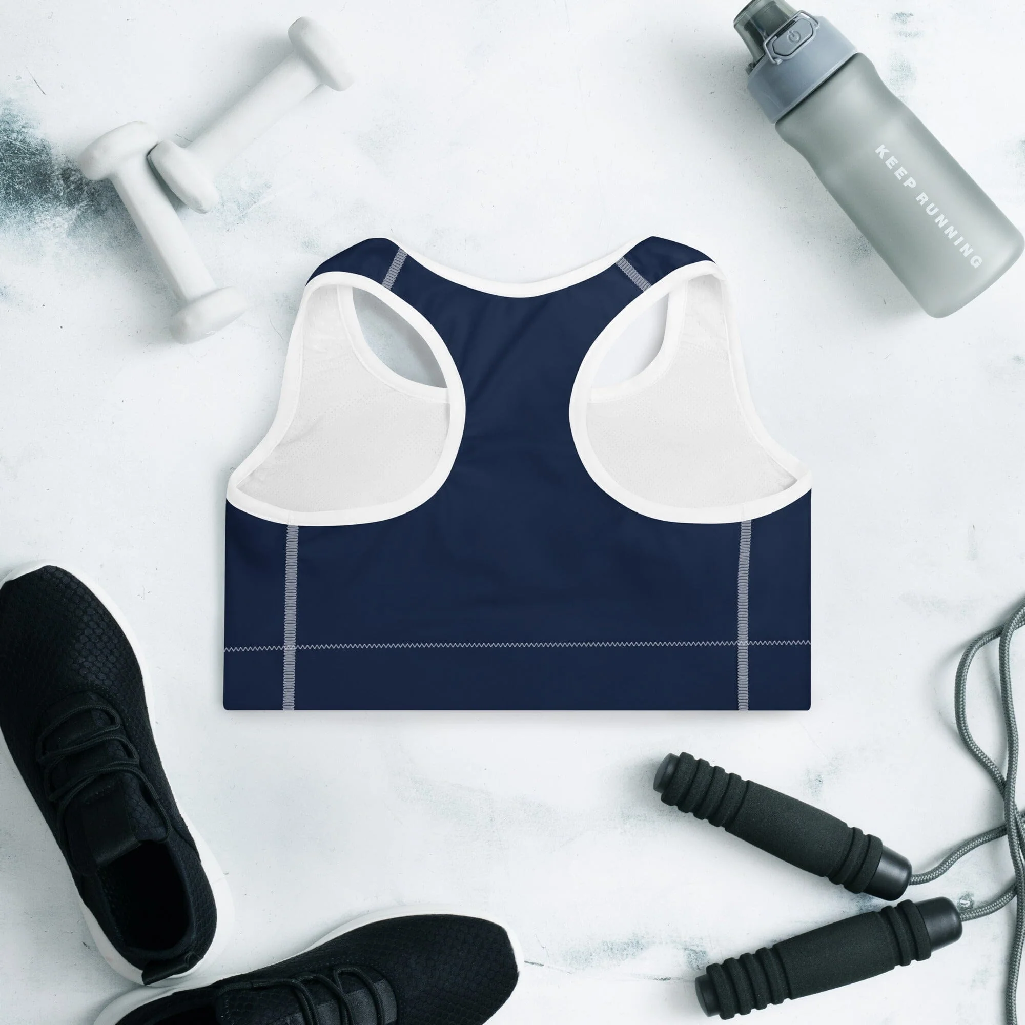Navy Sports Bra - Image 7