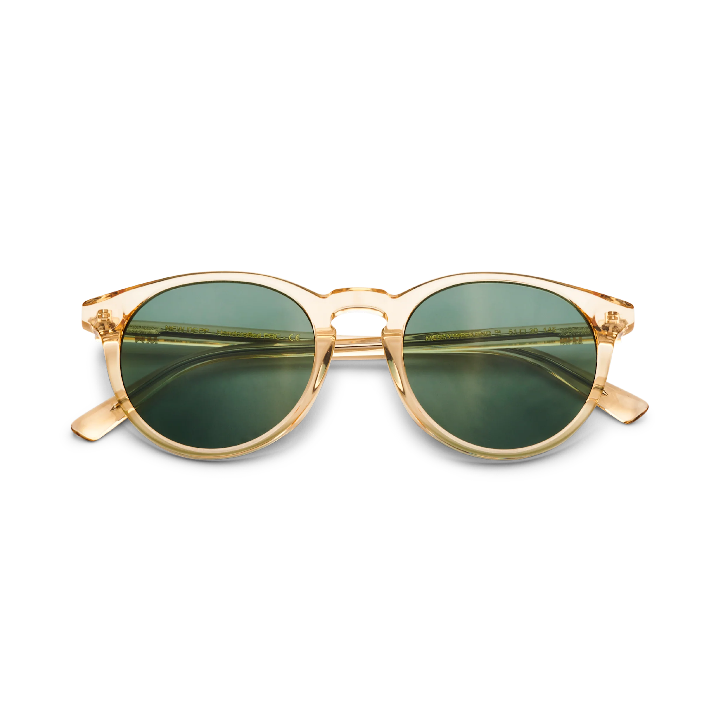 NEW DEPP Champagne Green Acetate Sunglasses by Messy Weekend - Image 5