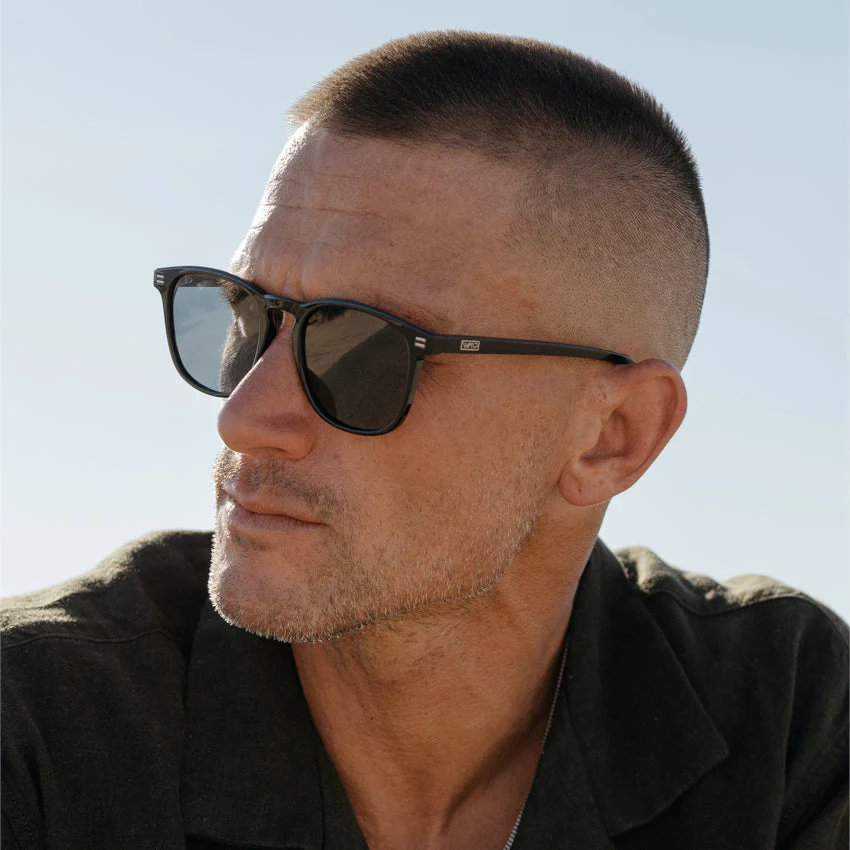 NICK Square Polarized Black Sunglasses by WMP Eyewear - Image 2