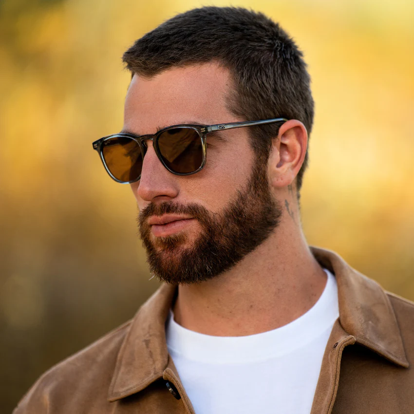 WMP Polarized Crystal Blue Acetate Unisex Sunglasses - Image 2