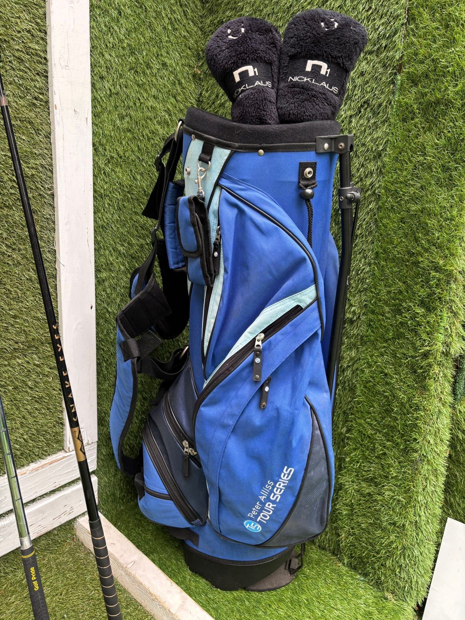 Nicklaus Linear Dynamics Golf Set with Snake Eyes Maraging Steel Driver, Matching Woods & Stand Bag - Image 13