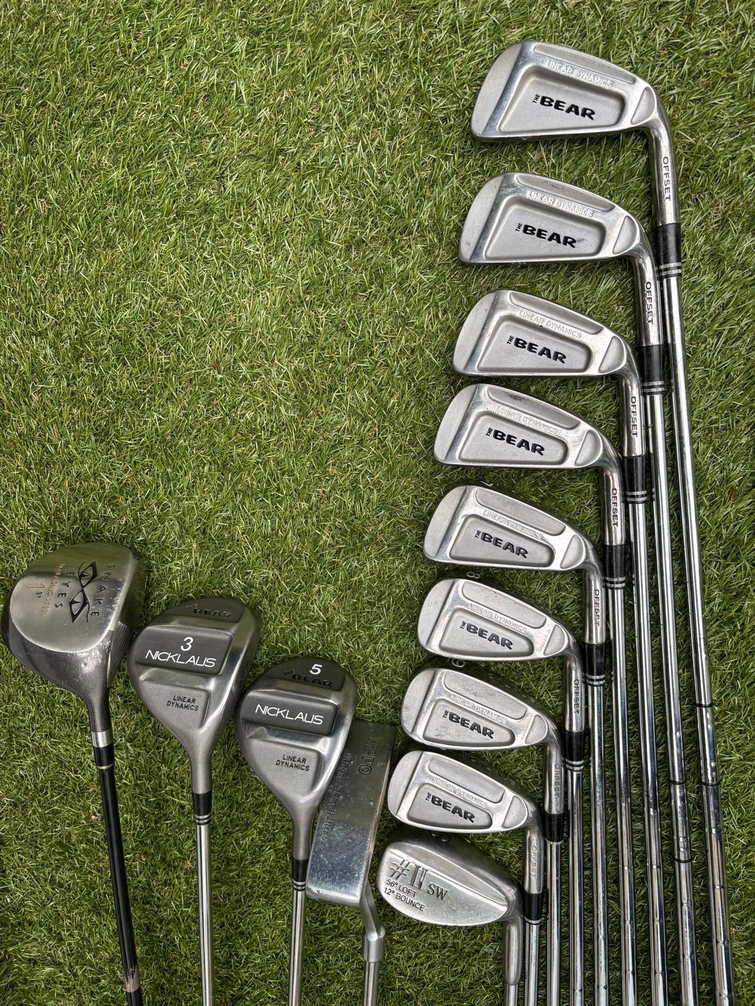 Nicklaus Linear Dynamics Golf Set with Snake Eyes Maraging Steel Driver, Matching Woods & Stand Bag - Image 27