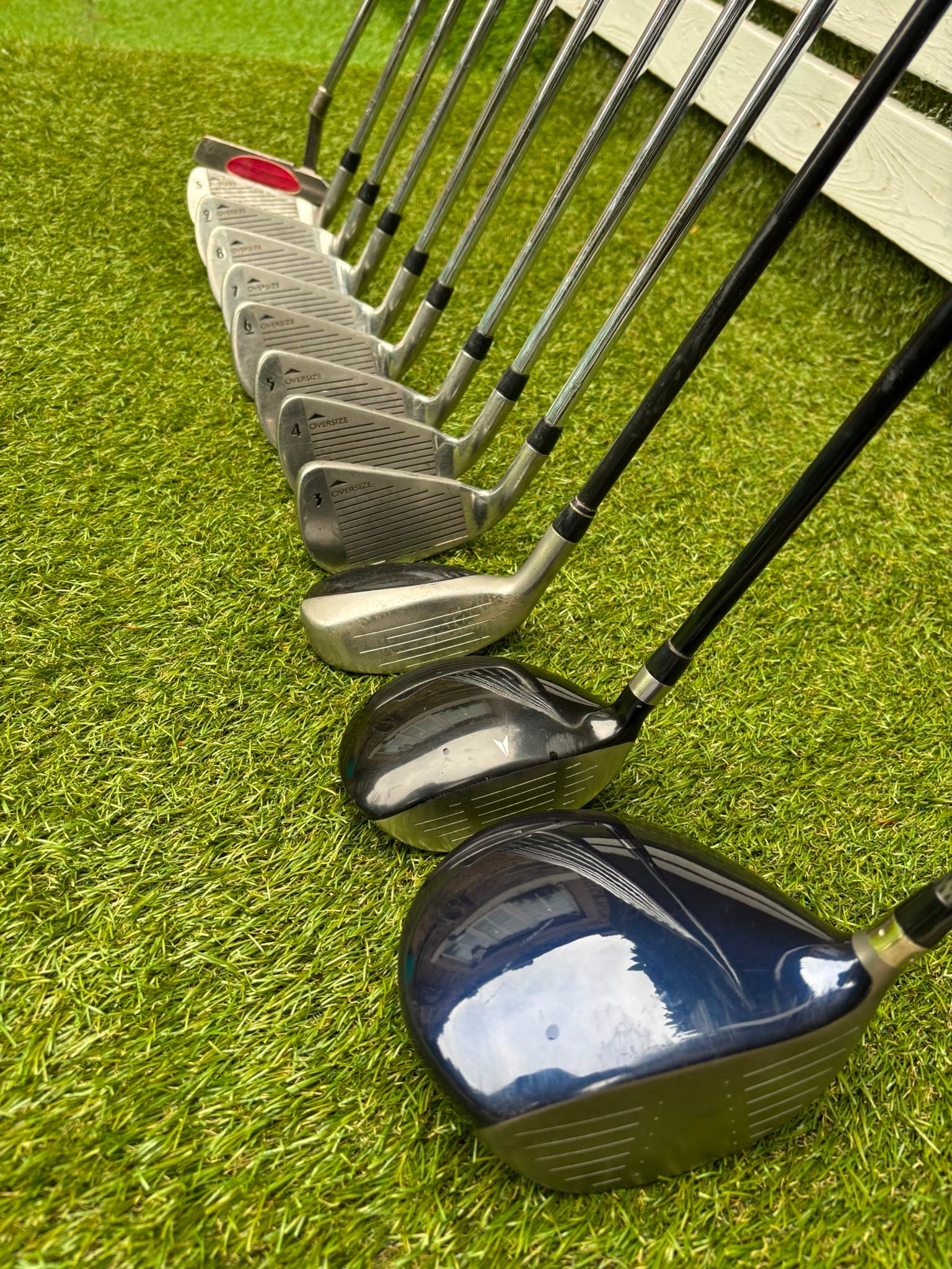 Nike Ignite Dymo² Driver, Spalding Cannon Irons (3–9, SW), TaylorMade Rescue & Rossa Putter | Callaway Stand Bag - Image 7