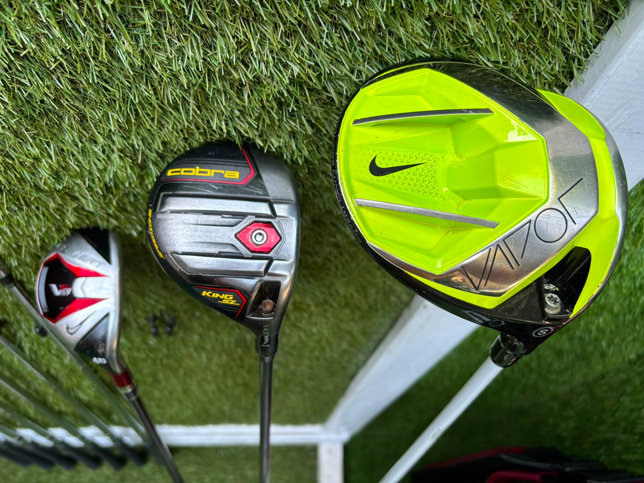 Nike Slingshot 4D Irons, Nike Driver, Cobra 4 Wood, Nike VR_S Hybrid, Odyssey Putter, New Lynx Waterproof Cart Bag - Image 13