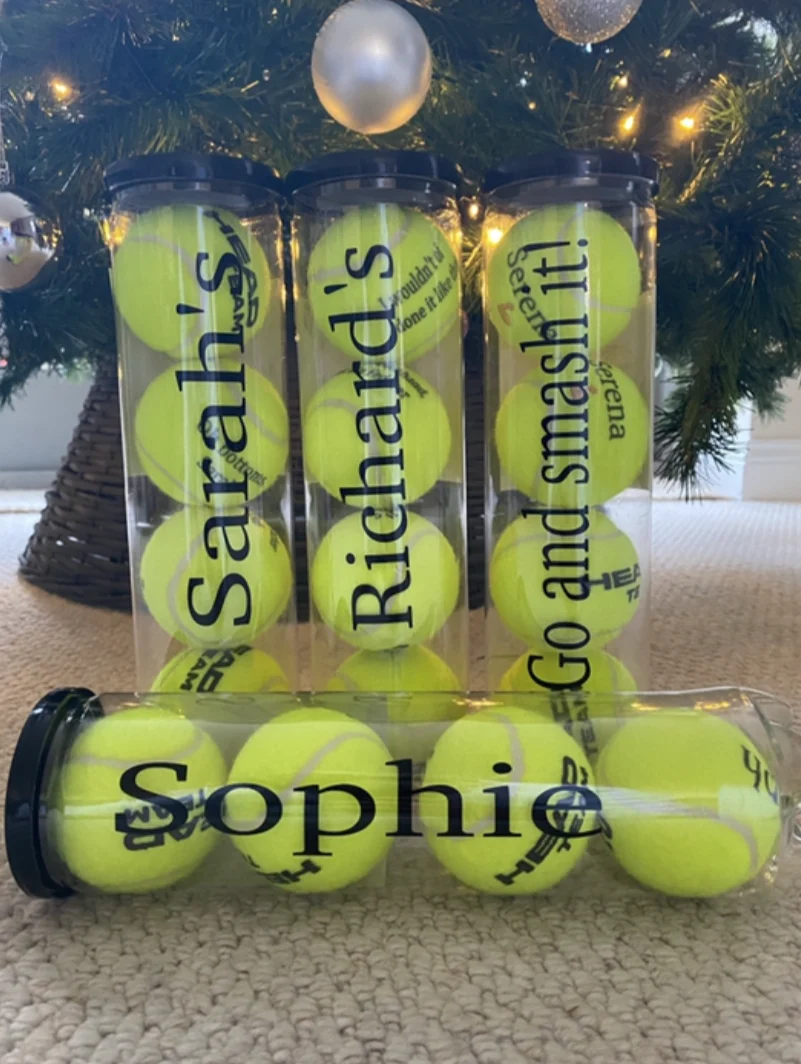 Personalised ITF Approved Adult Tennis Balls – Racket Emblem - Image 4