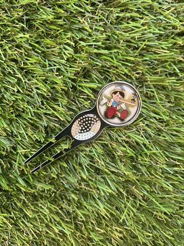 Metal Golf Ball Marker & Divot Repair Tool – Silver
