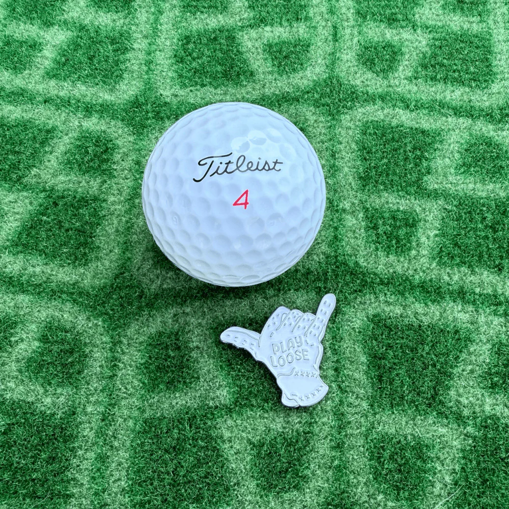 Metal Glove-Shaped Golf Ball Marker, Play Loose Design - Image 2