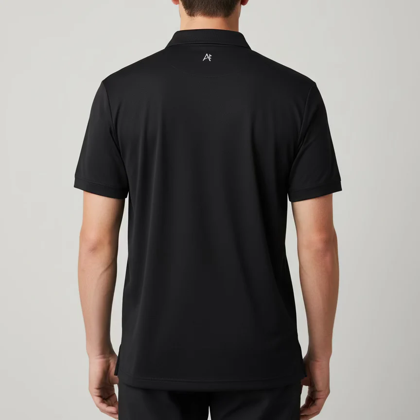 Polo shirt- Black - Image 2