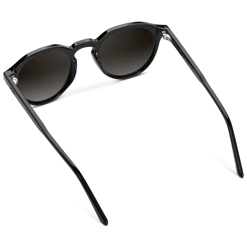 WMP Ralph Polarized Black Acetate Rounded Sunglasses Unisex - Image 5