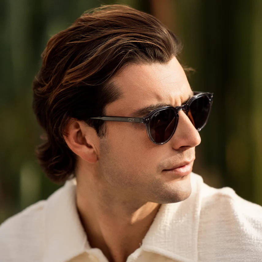 WMP Polarized Crystal Blue Acetate Sunglasses | Unisex UV400 - Image 3