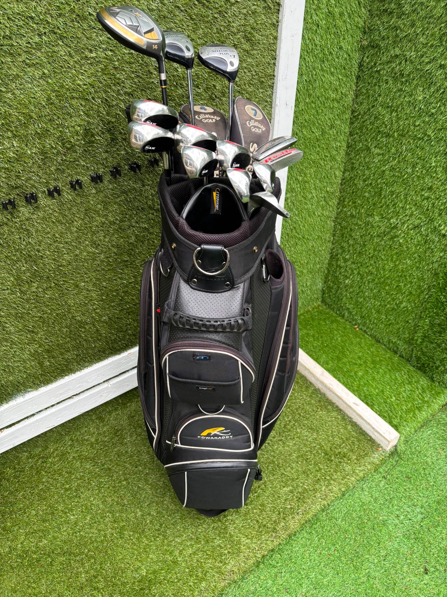 RAM Laser Hybrid Iron Set with GX7 Driver Wood, Steelhead Plus Woods & Powakaddy Bag - Image 29