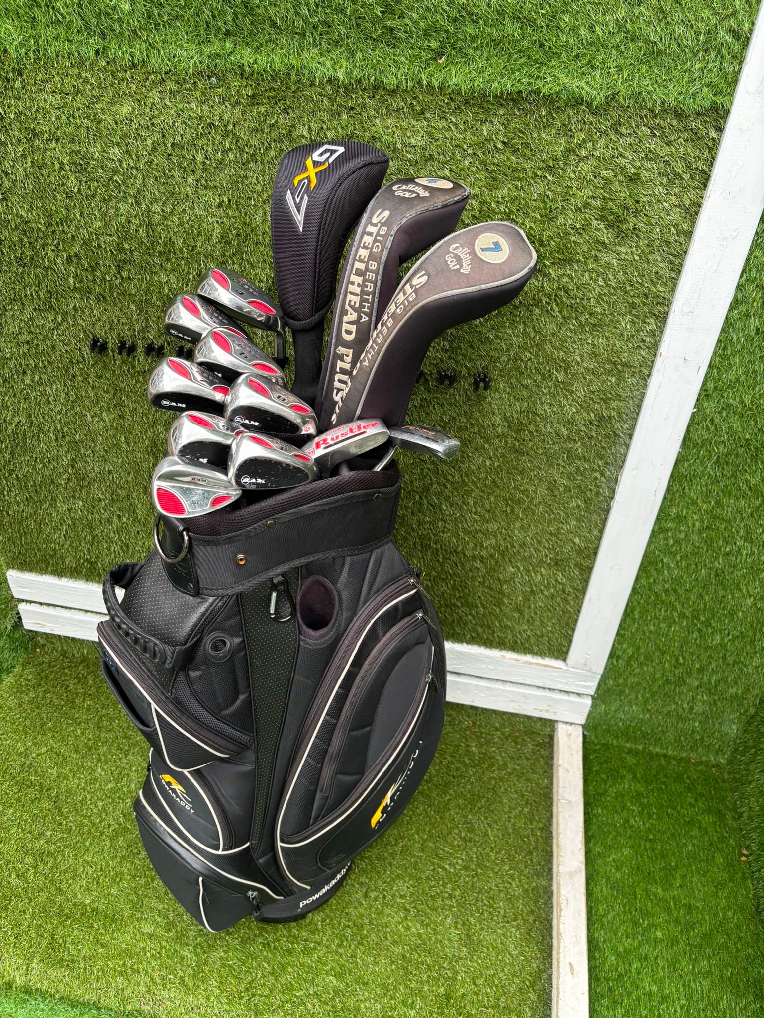 RAM Laser Hybrid Iron Set with GX7 Driver Wood, Steelhead Plus Woods & Powakaddy Bag - Image 33