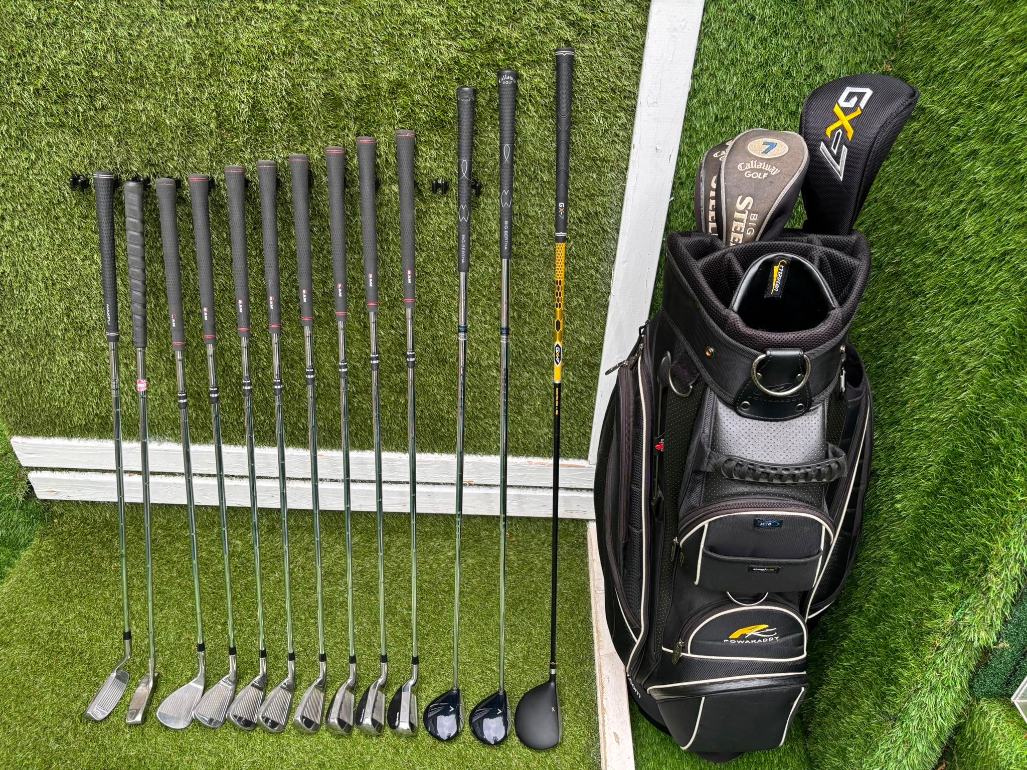 RAM Laser Hybrid Iron Set with GX7 Driver Wood, Steelhead Plus Woods & Powakaddy Bag - Image 4