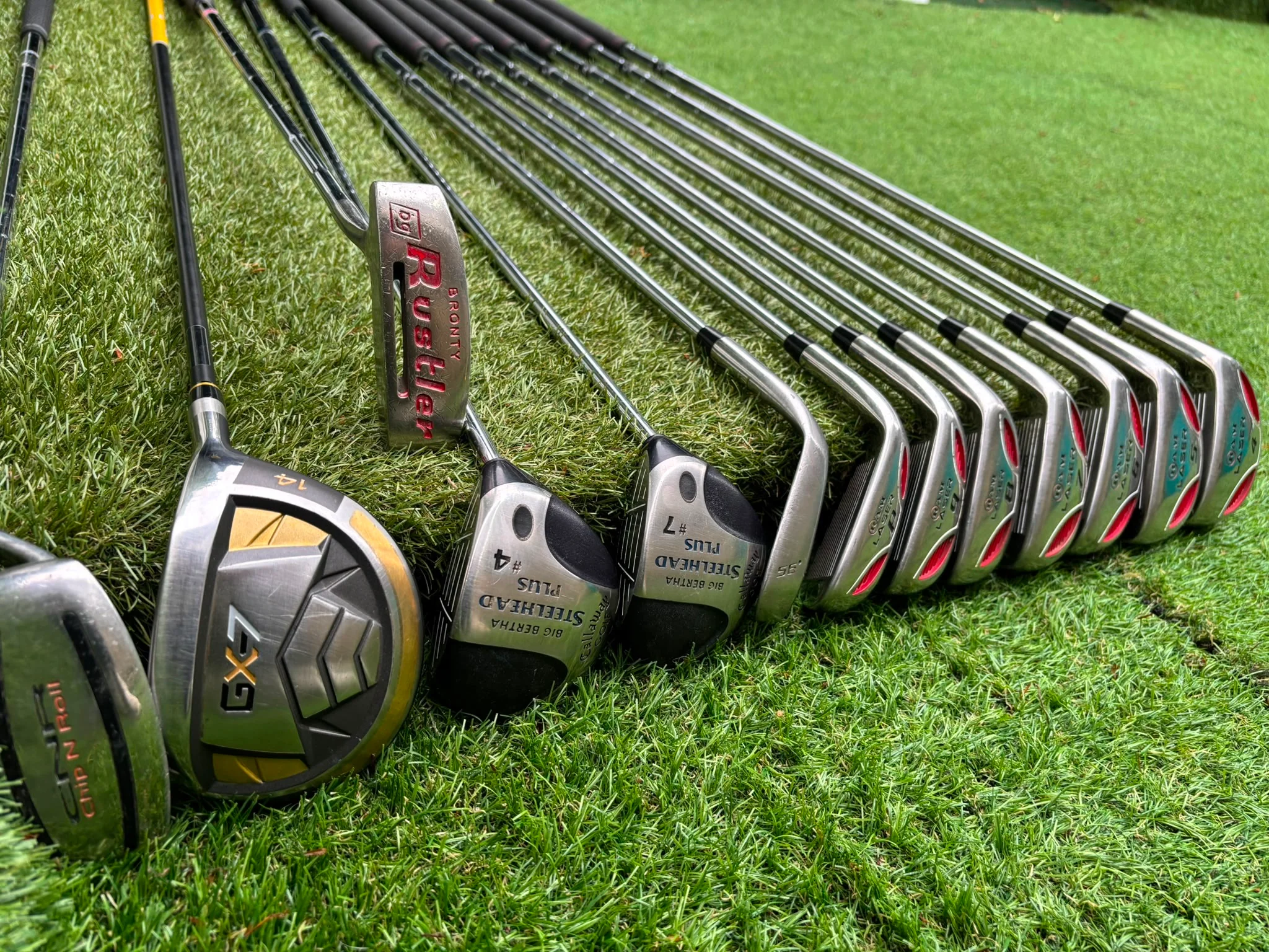 RAM Laser Hybrid Iron Set with GX7 Driver Wood, Steelhead Plus Woods & Powakaddy Bag - Image 6