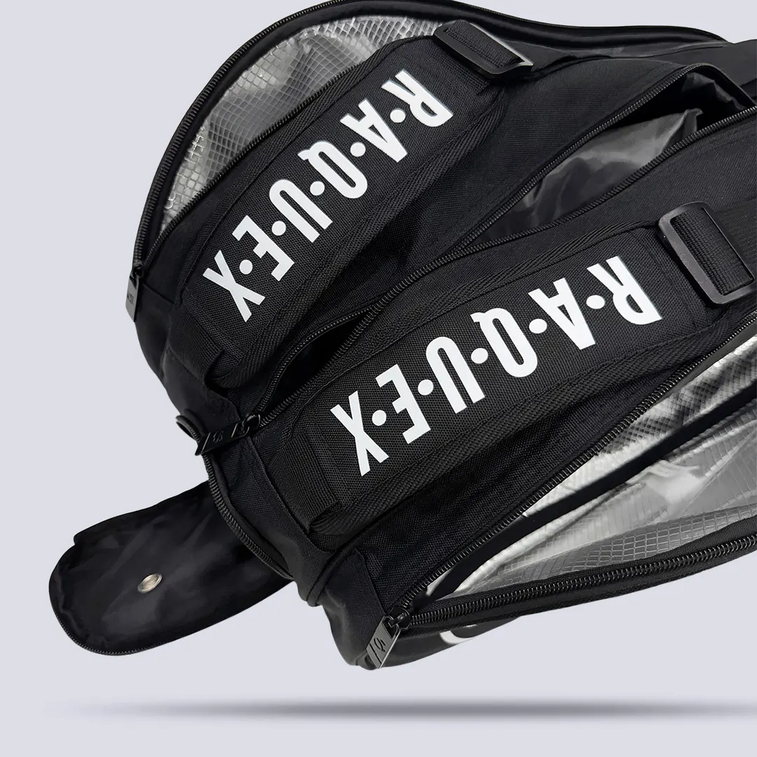 Raquex Engage 2R Padel Racket Bag - Black - Image 4