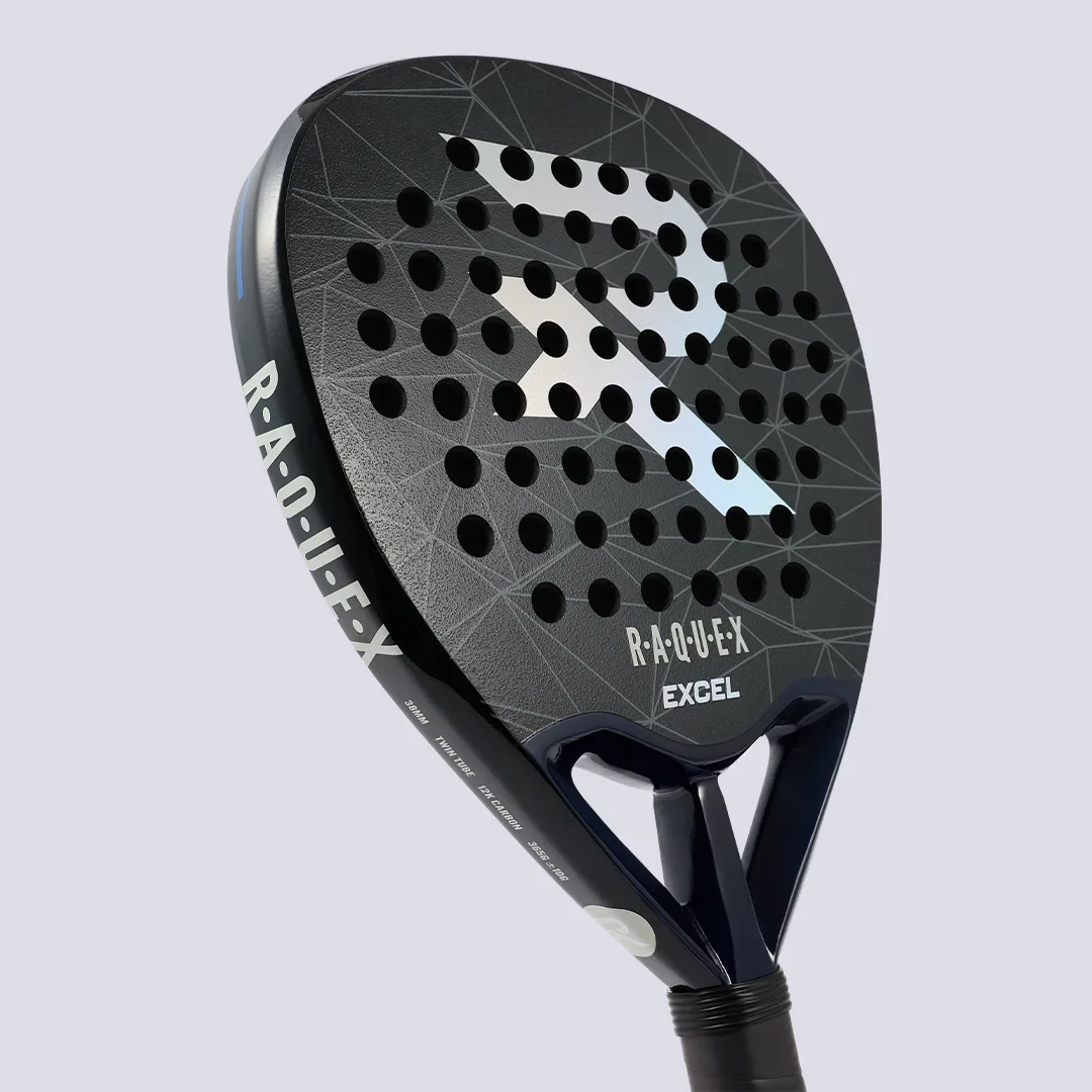 Raquex Excel Padel Racquet (Black) - Image 4