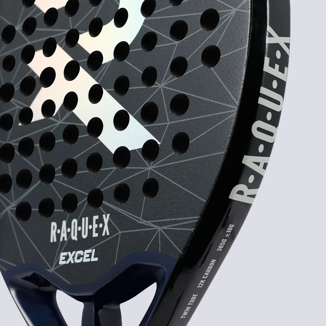 Raquex Excel Padel Racquet (Black) - Image 5