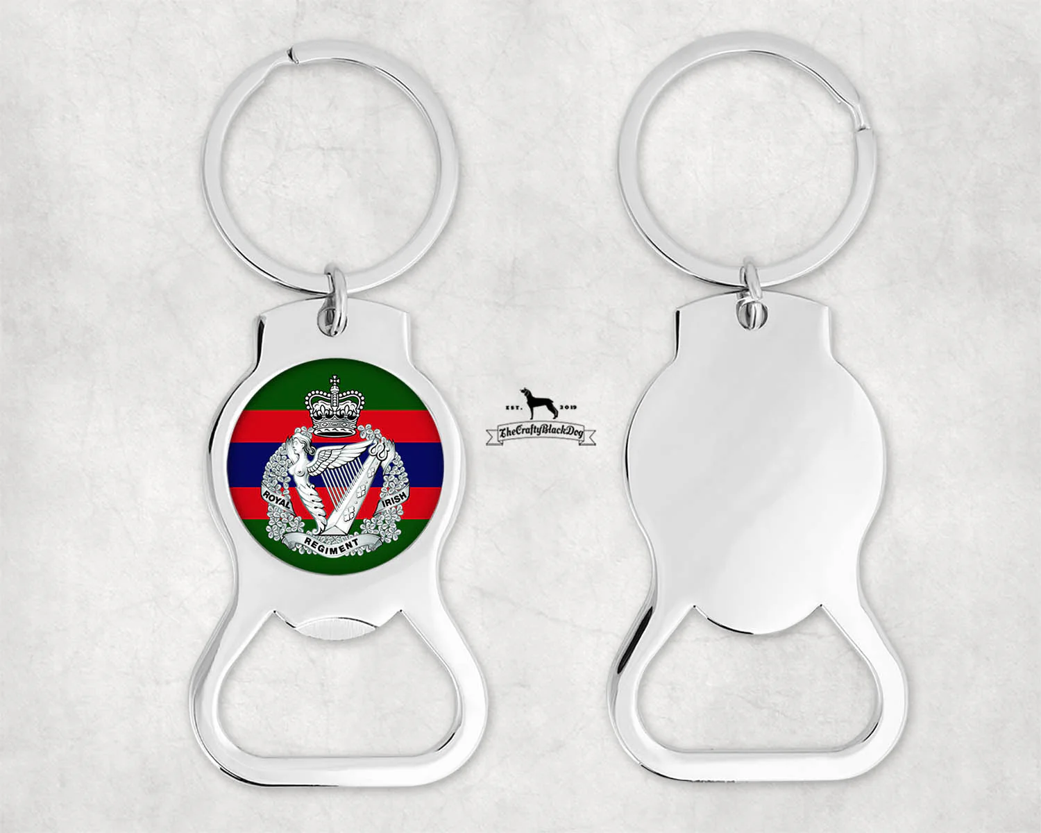 Royal Irish Regiment Bottle Opener Keyring Gift