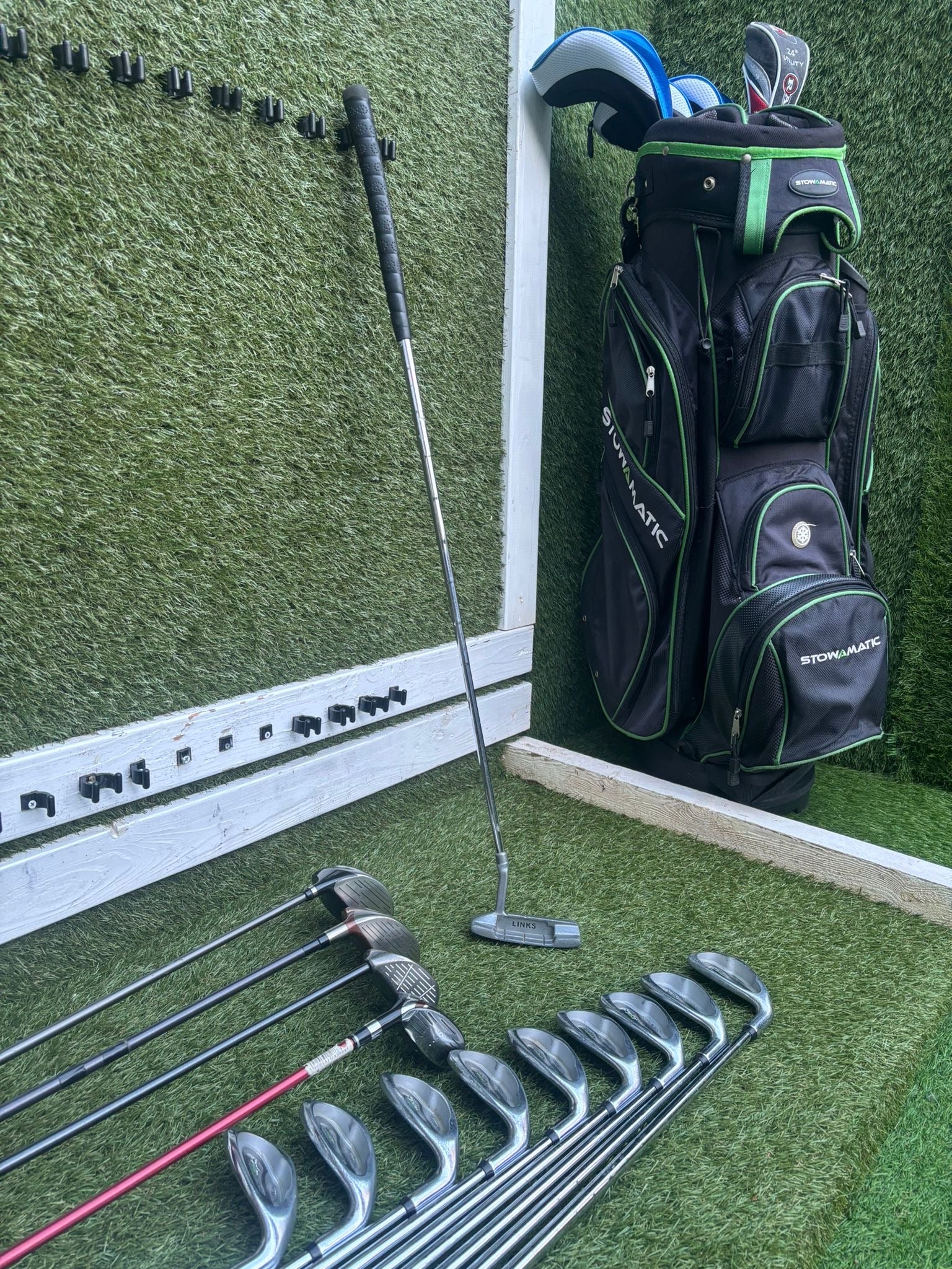 14-Piece Golf Club Set: Ryder Z-40 Irons, Hybrid, Driver, Woods, Cart Bag - Image 13