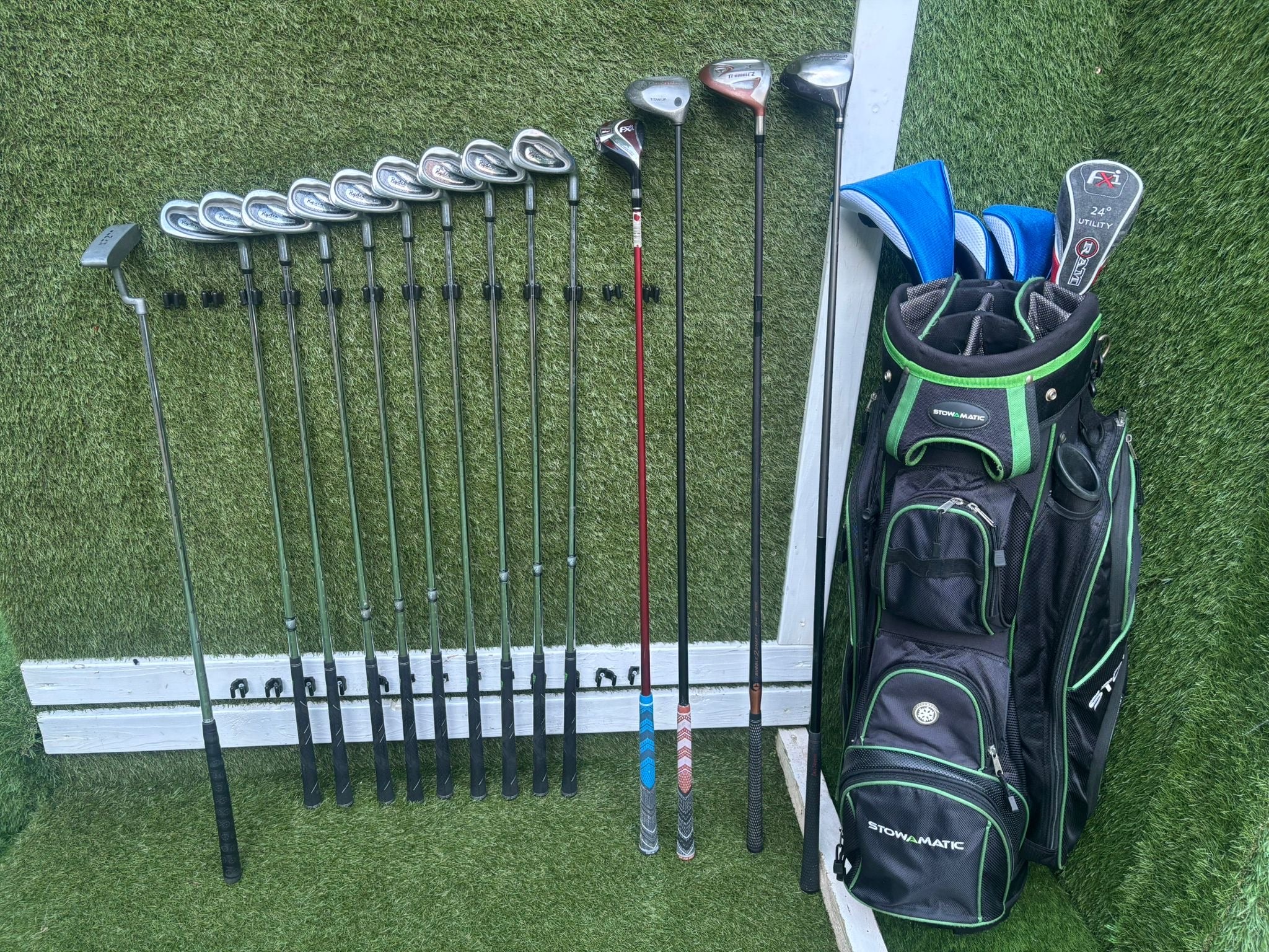 14-Piece Golf Club Set: Ryder Z-40 Irons, Hybrid, Driver, Woods, Cart Bag - Image 3