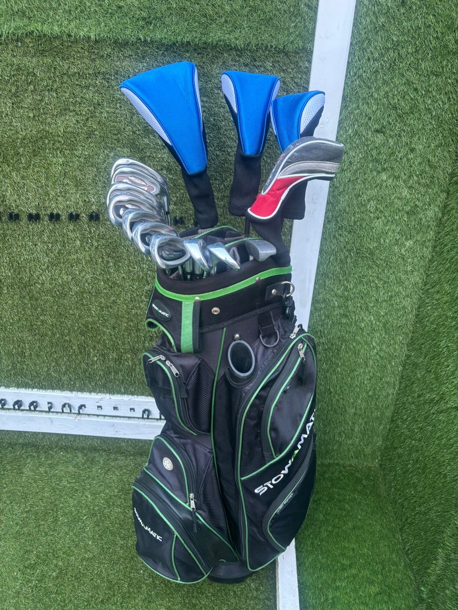 14-Piece Golf Club Set: Ryder Z-40 Irons, Hybrid, Driver, Woods, Cart Bag - Image 4