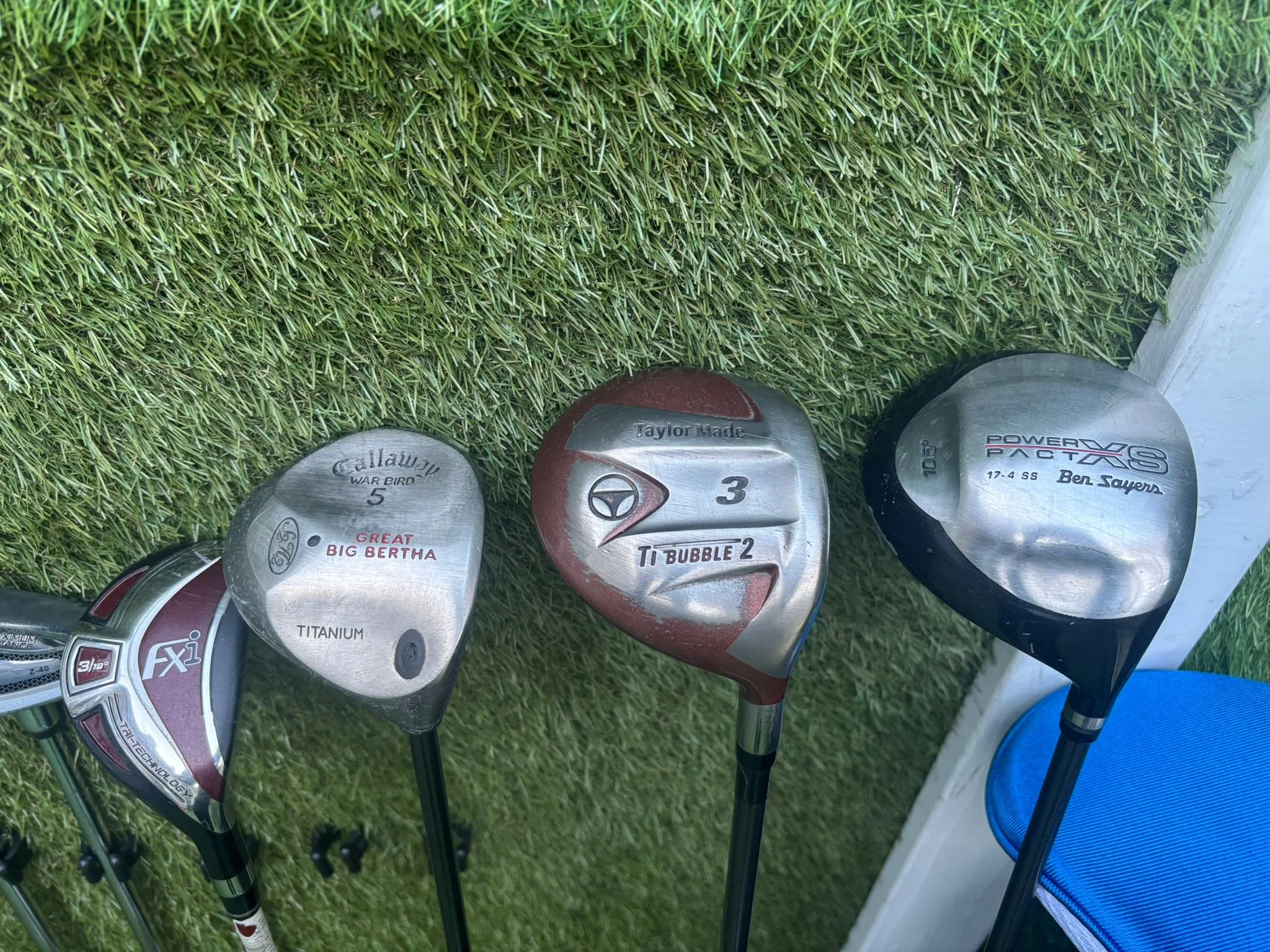 14-Piece Golf Club Set: Ryder Z-40 Irons, Hybrid, Driver, Woods, Cart Bag - Image 8