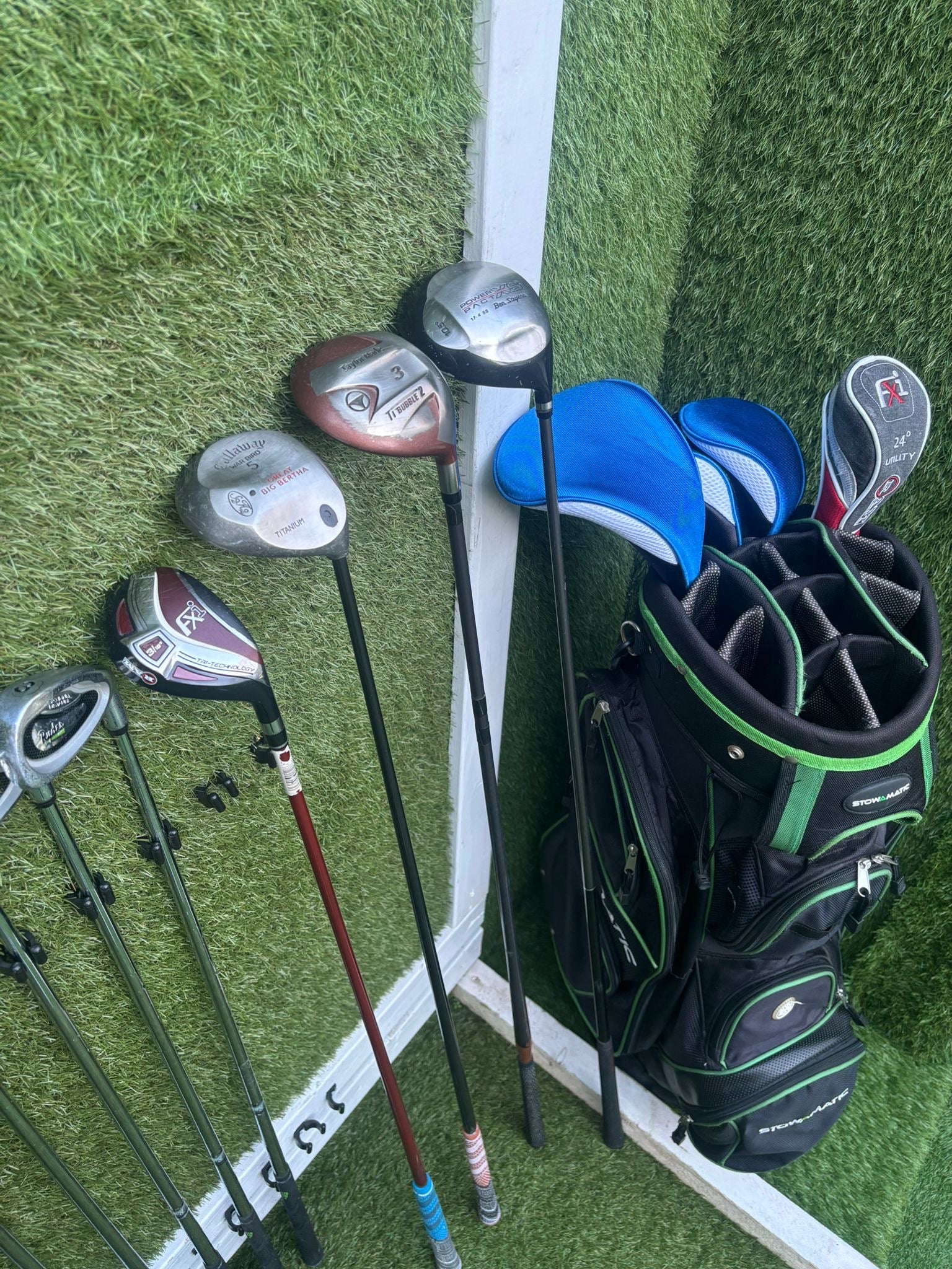 14-Piece Golf Club Set: Ryder Z-40 Irons, Hybrid, Driver, Woods, Cart Bag - Image 9