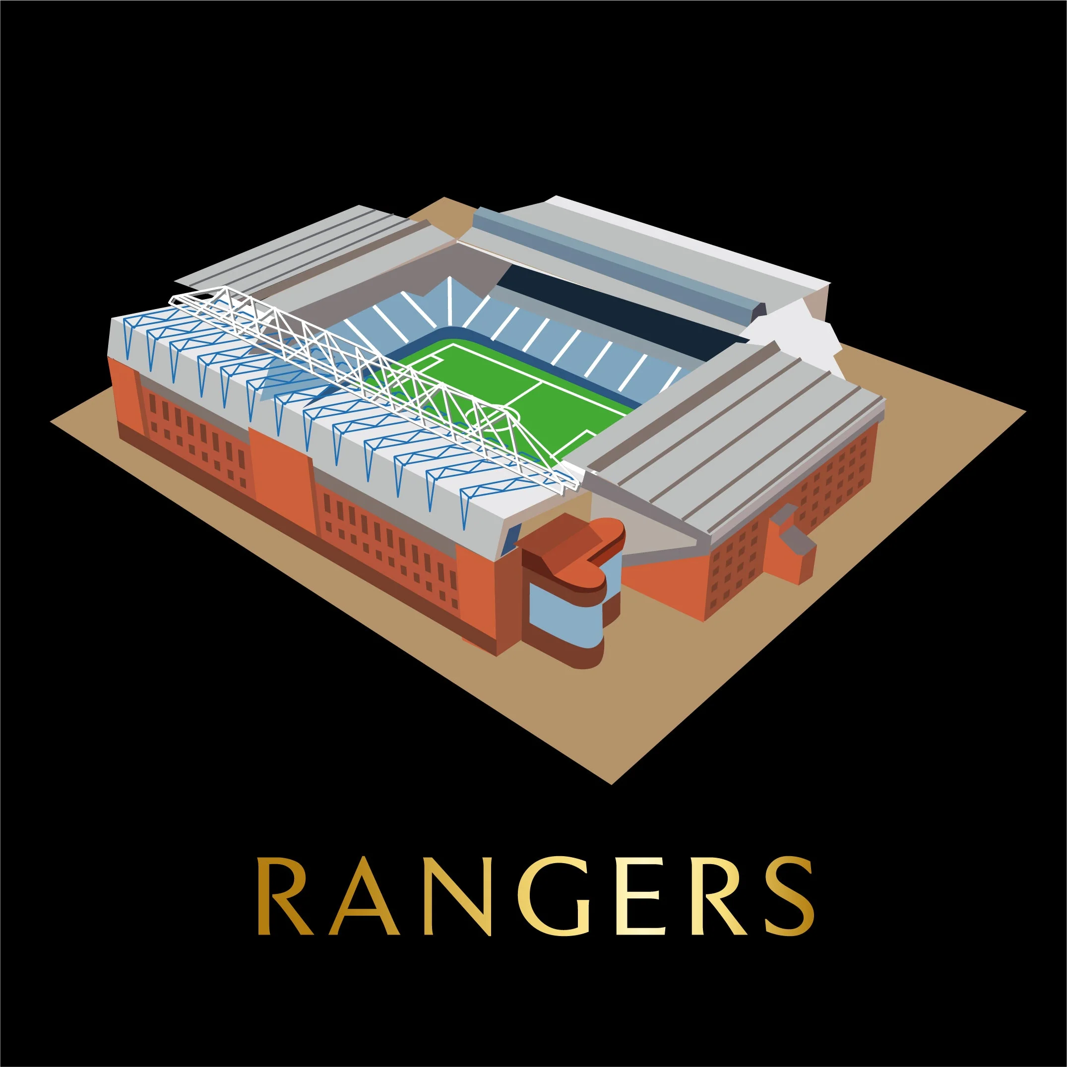 2024 Scottish Football Stadium Scratch-Off Map A1 - Image 6