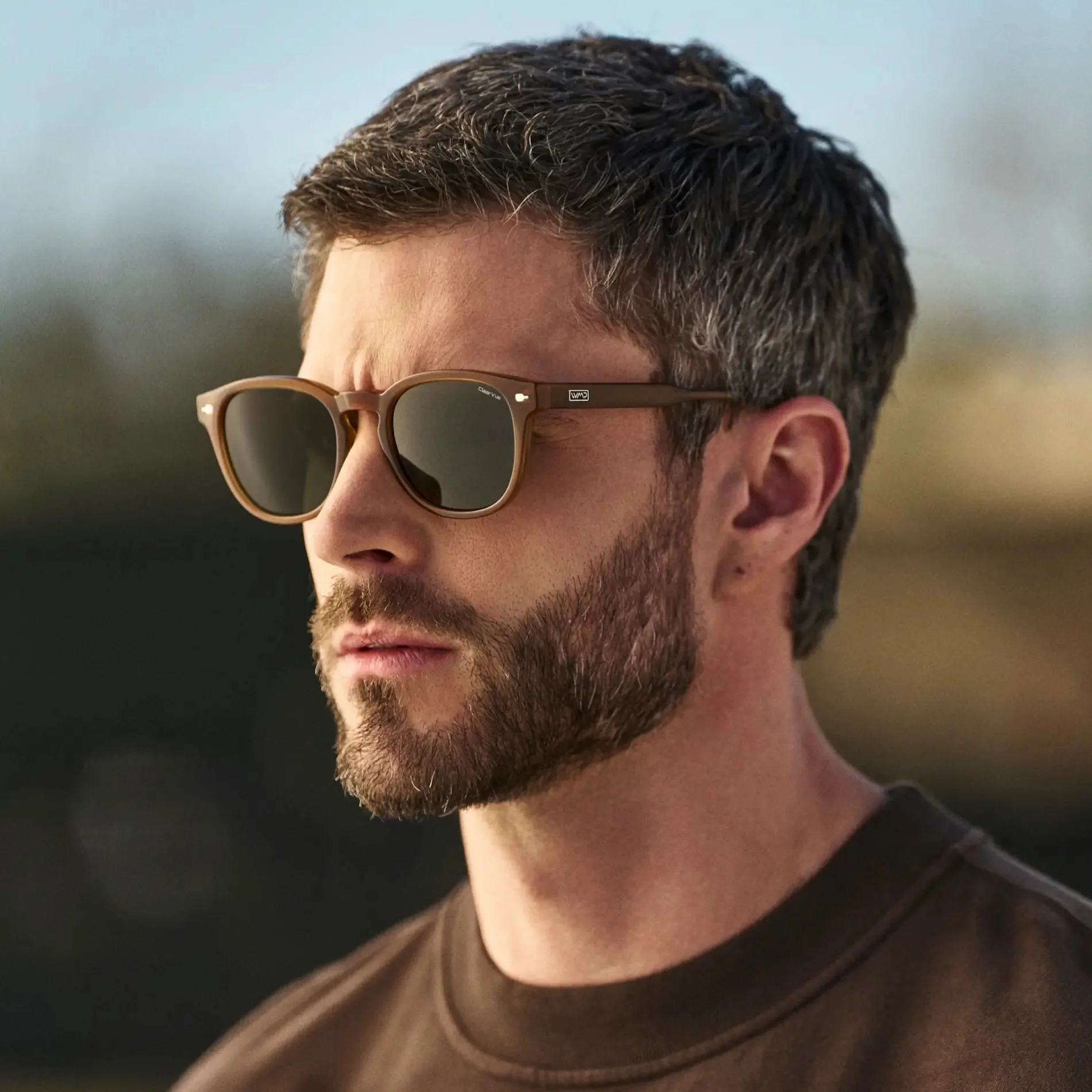 SCOUT Men's Polarised Tennis & Padel Sunglasses - Dune Brown l WMP Eyewear - Image 3