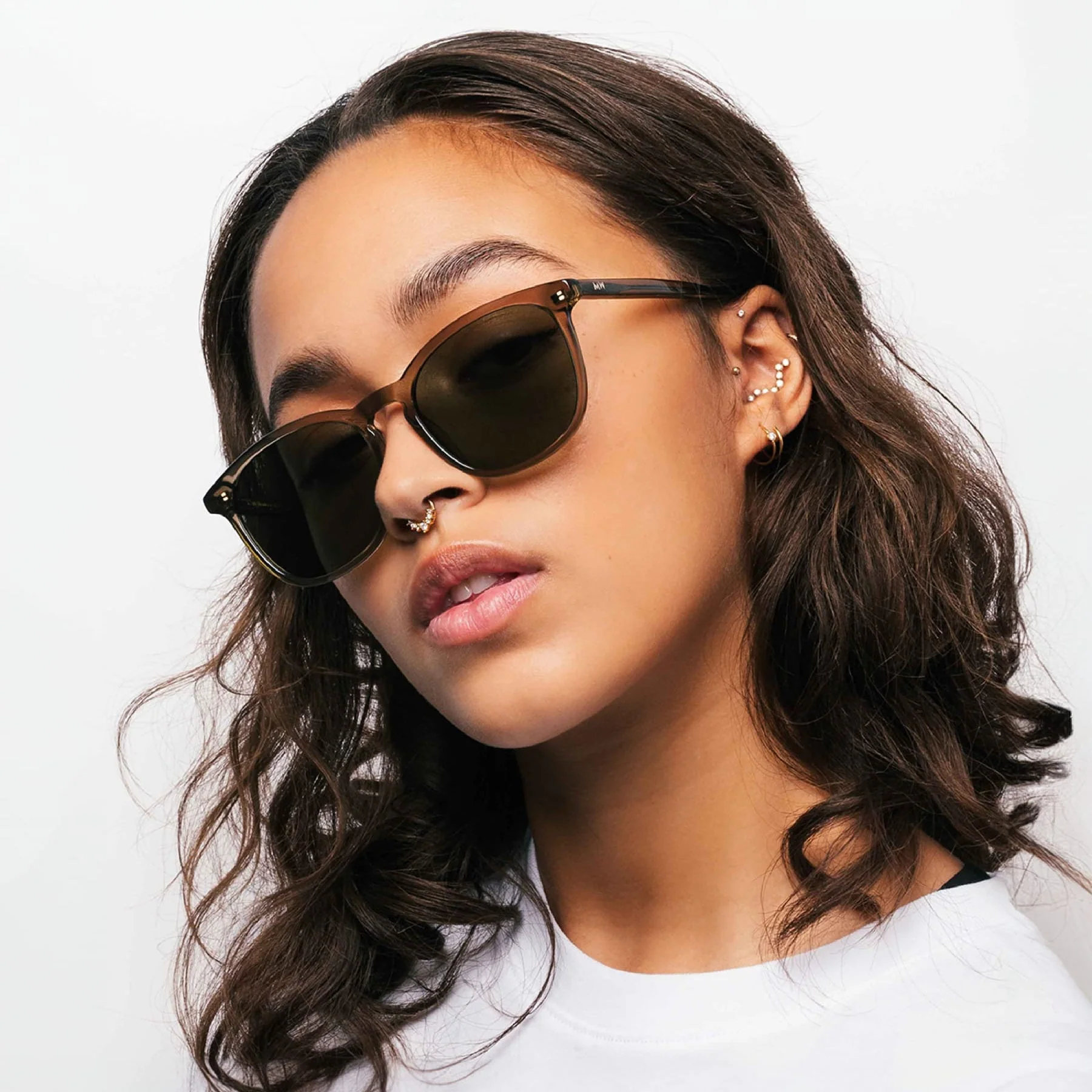 Green Acetate Sunglasses – Large Fit, 100% UV, Unisex Messy Weekend - Image 4