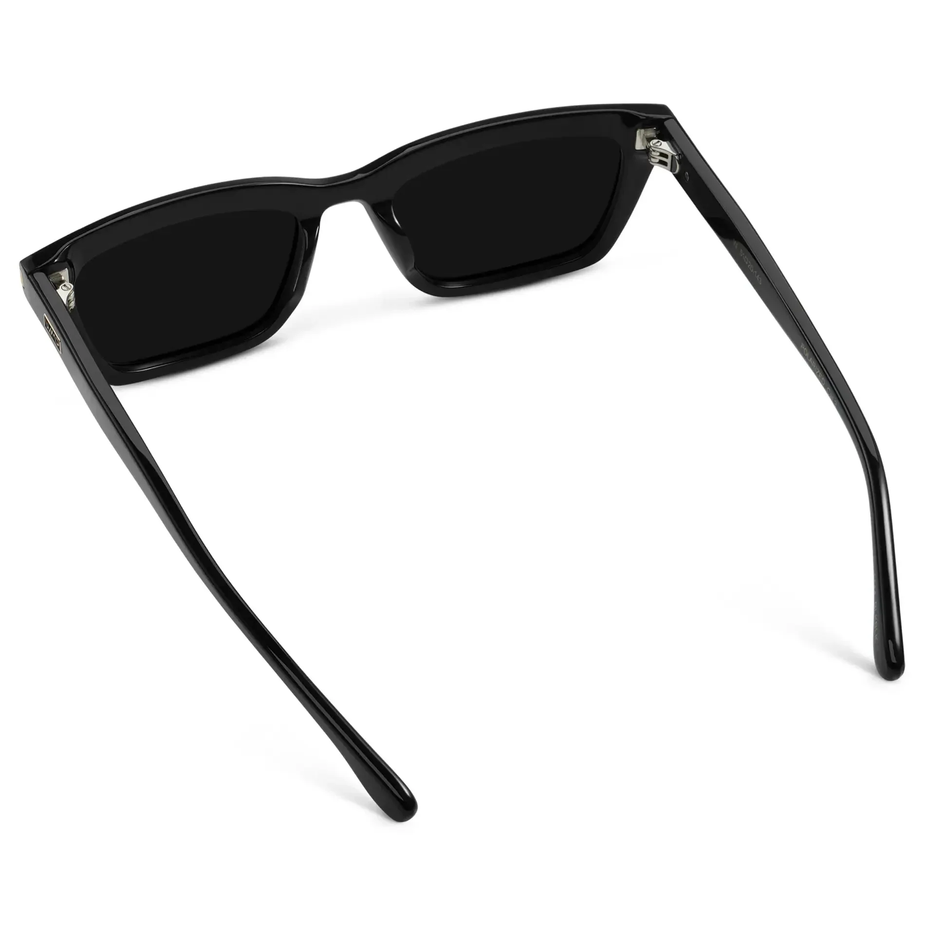 SIENNA Women's Slim Cat-Eye Sunglasses in Triple Black by WMP Eyewear - Image 5