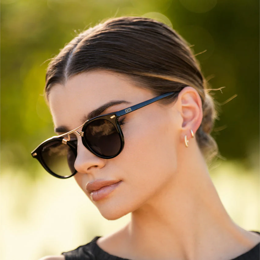 WMP Skyler Women's Black Polarized Circular Sunglasses - Image 3