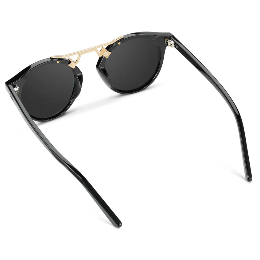 WMP Skyler Women's Black Polarized Circular Sunglasses - Image 5