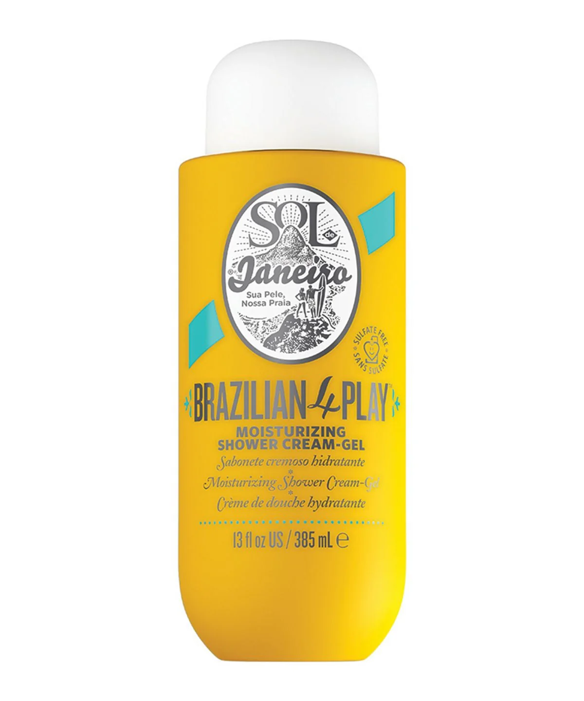 Moisturizing Shower Cream-Gel with Coconut & Açai Oil, 385ml - Image 2