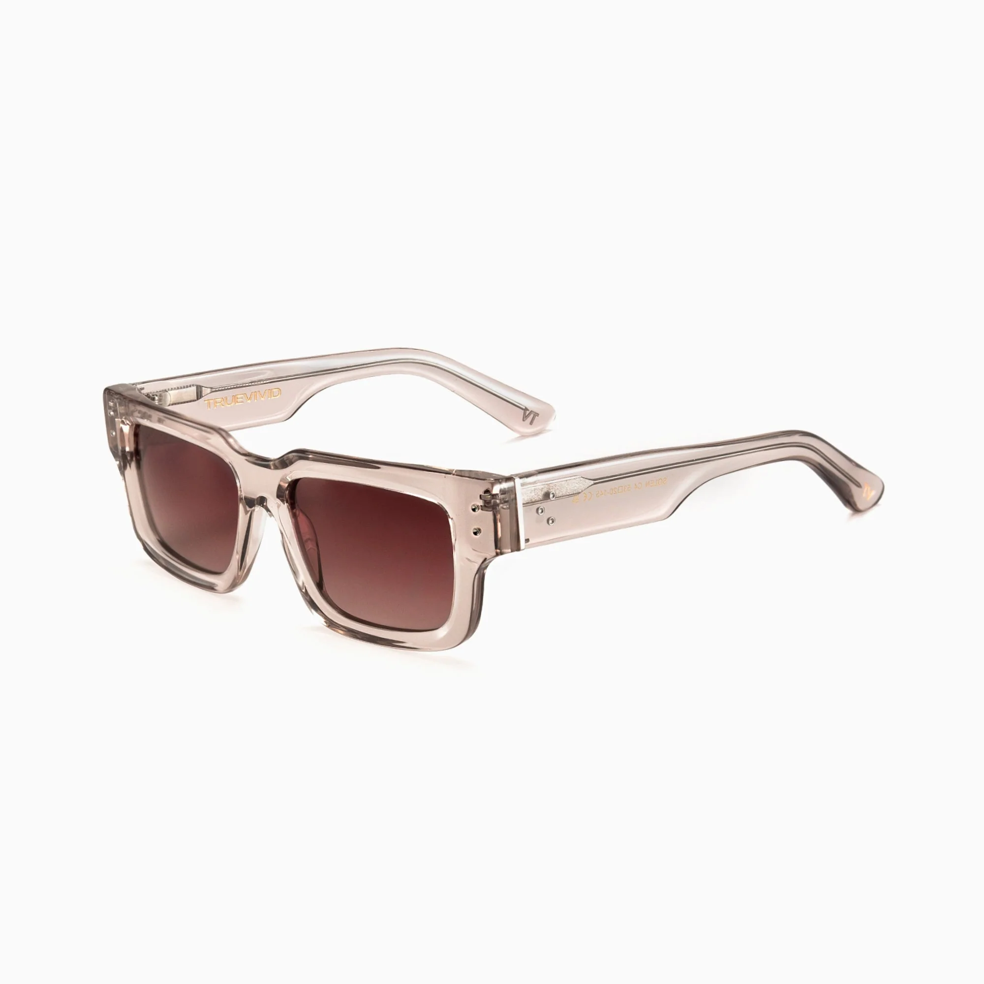 TrueVivid SOLEN Polarised Sunglasses Unisex Beige Crystal - Image 2