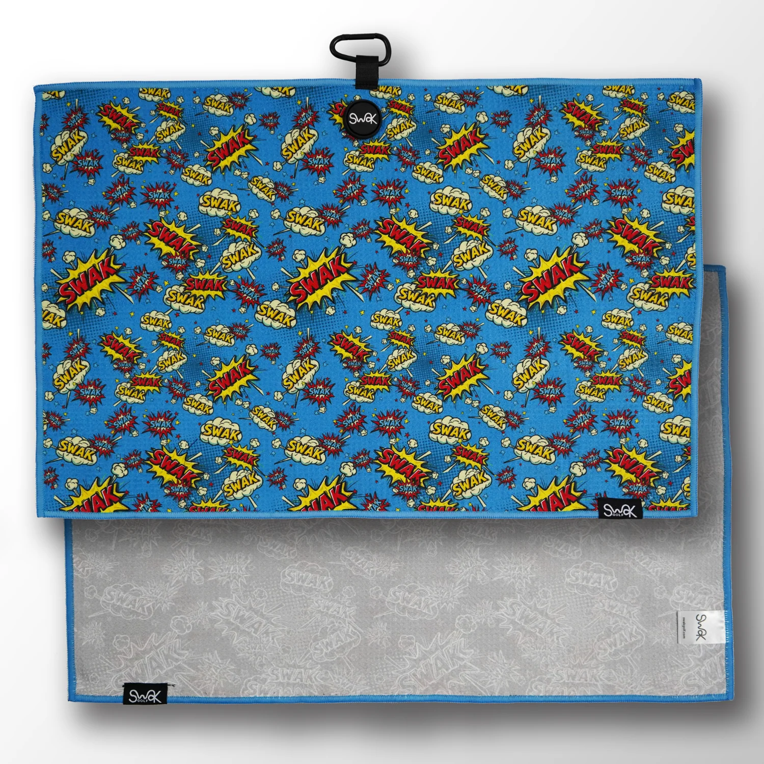 SWAK Attack Golf Towel with Magnet, Microfibre Waffle Fabric