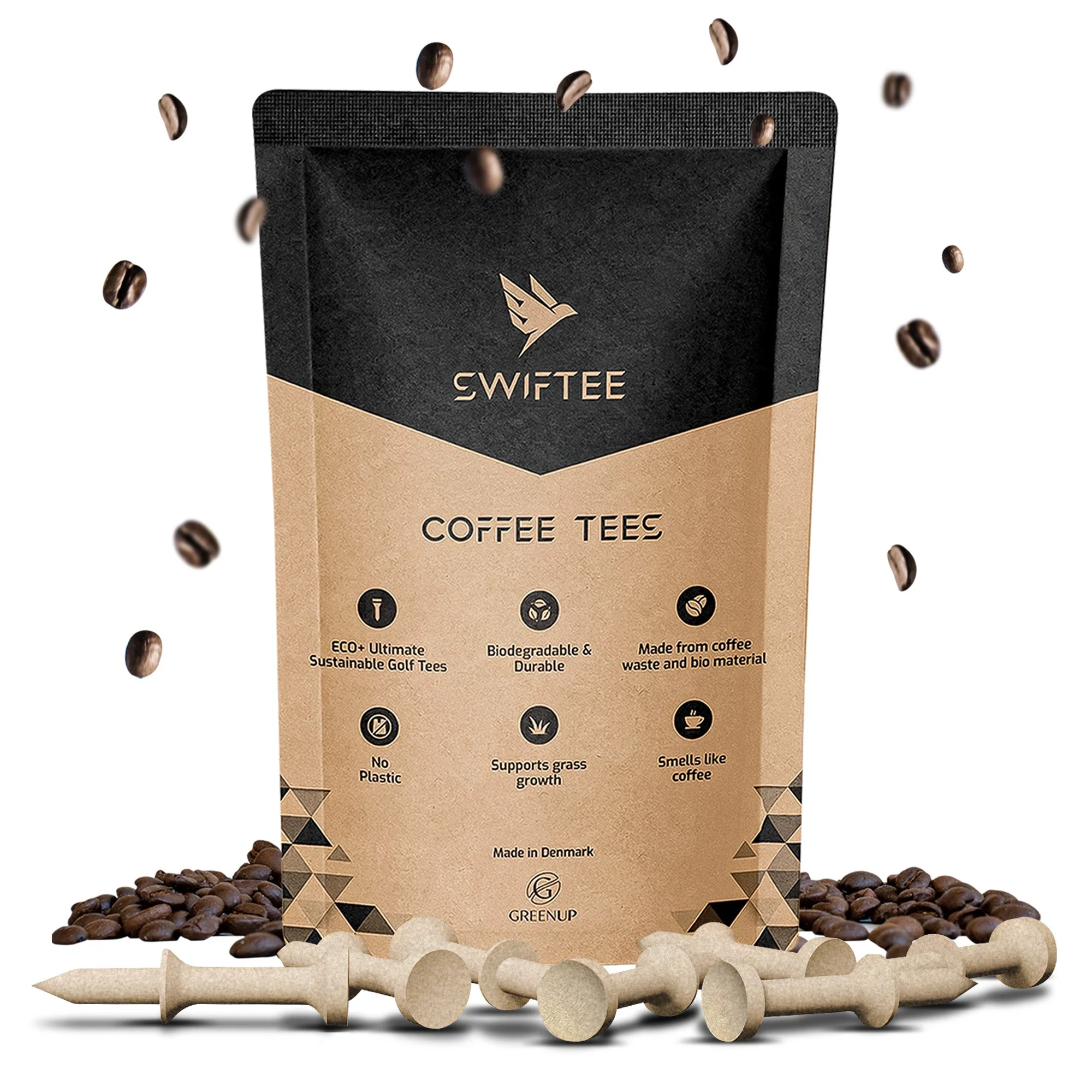 SWIFTEE Biodegradable Golf Tees - Made from Recycled Coffee Grounds - PGA Show Award Winner - Image 10