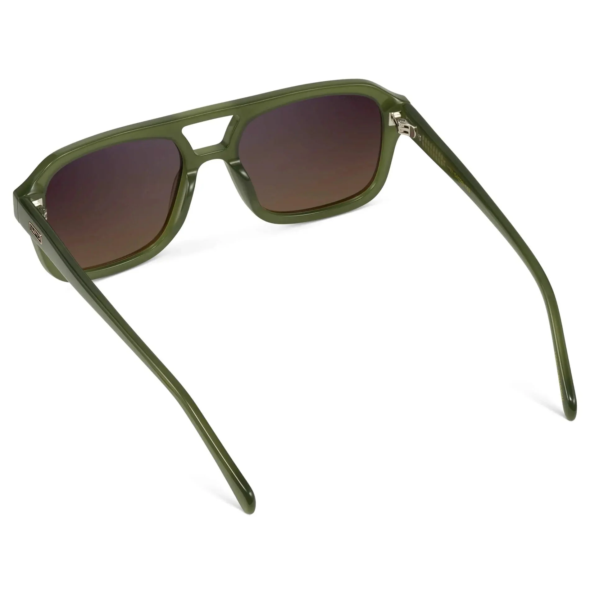 SYDNEY Oversized Retro Aviator Women's Sunglasses in Olive Green WMP Eyewear - Image 5
