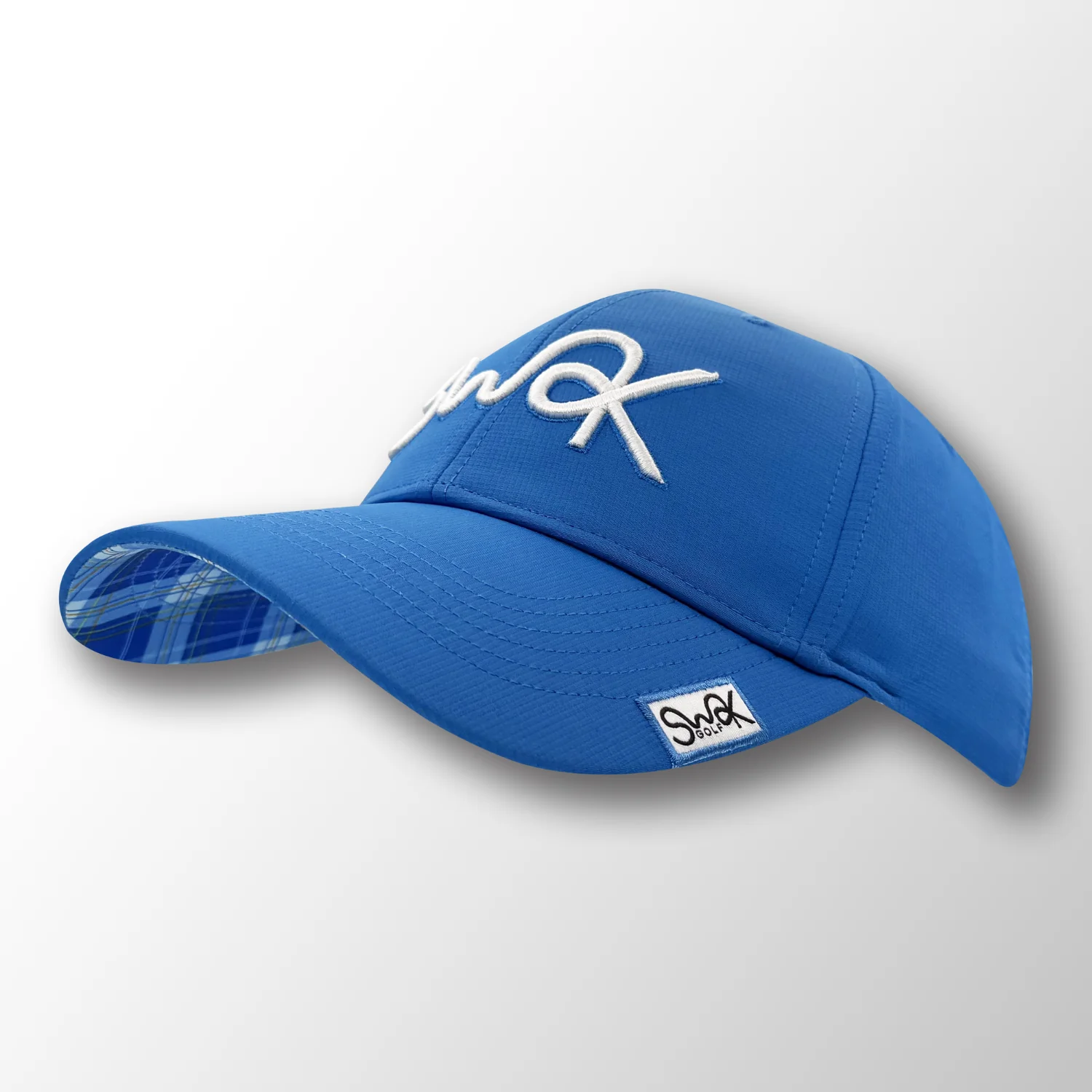 SWAK Cotton Tartan Golf Hat – Lightweight Breathable Cap - Image 4