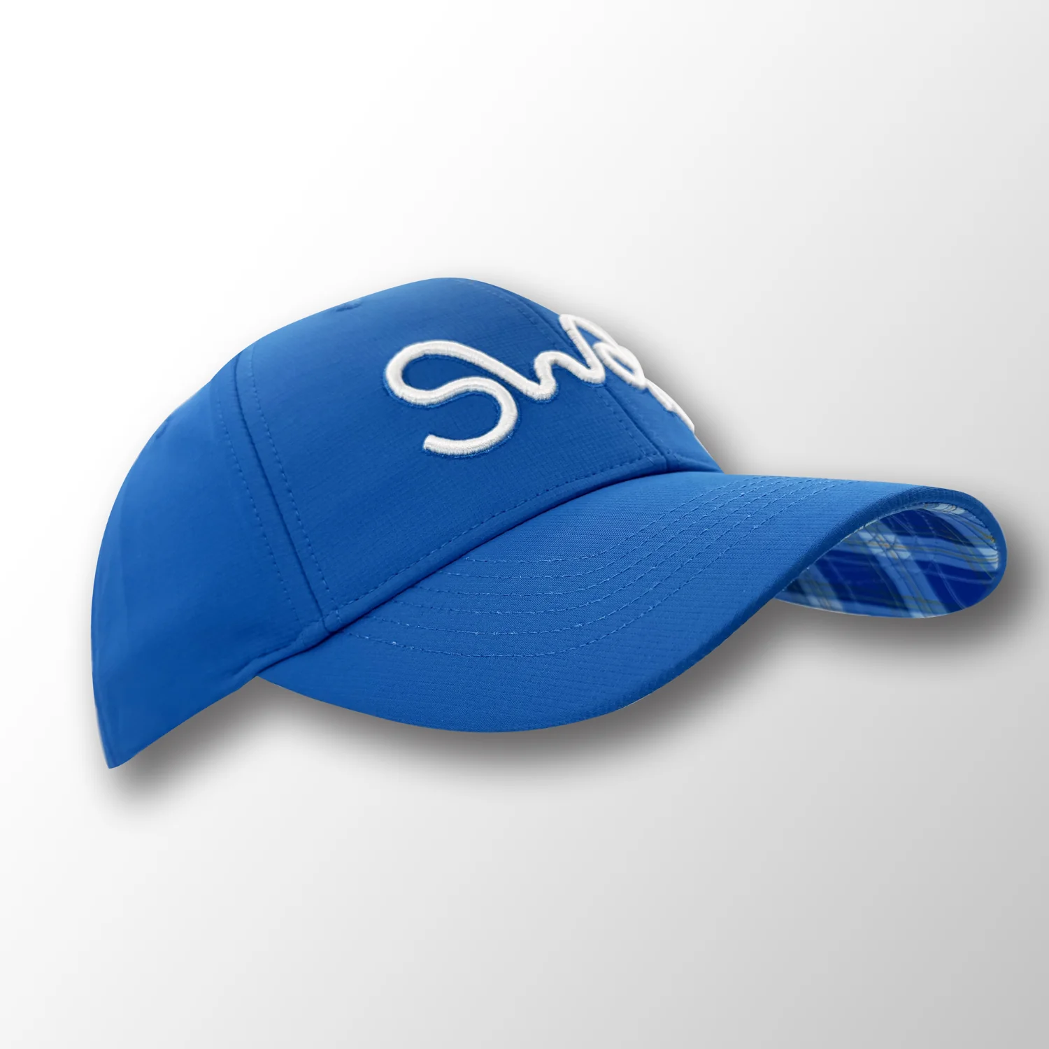 SWAK Cotton Tartan Golf Hat – Lightweight Breathable Cap - Image 5